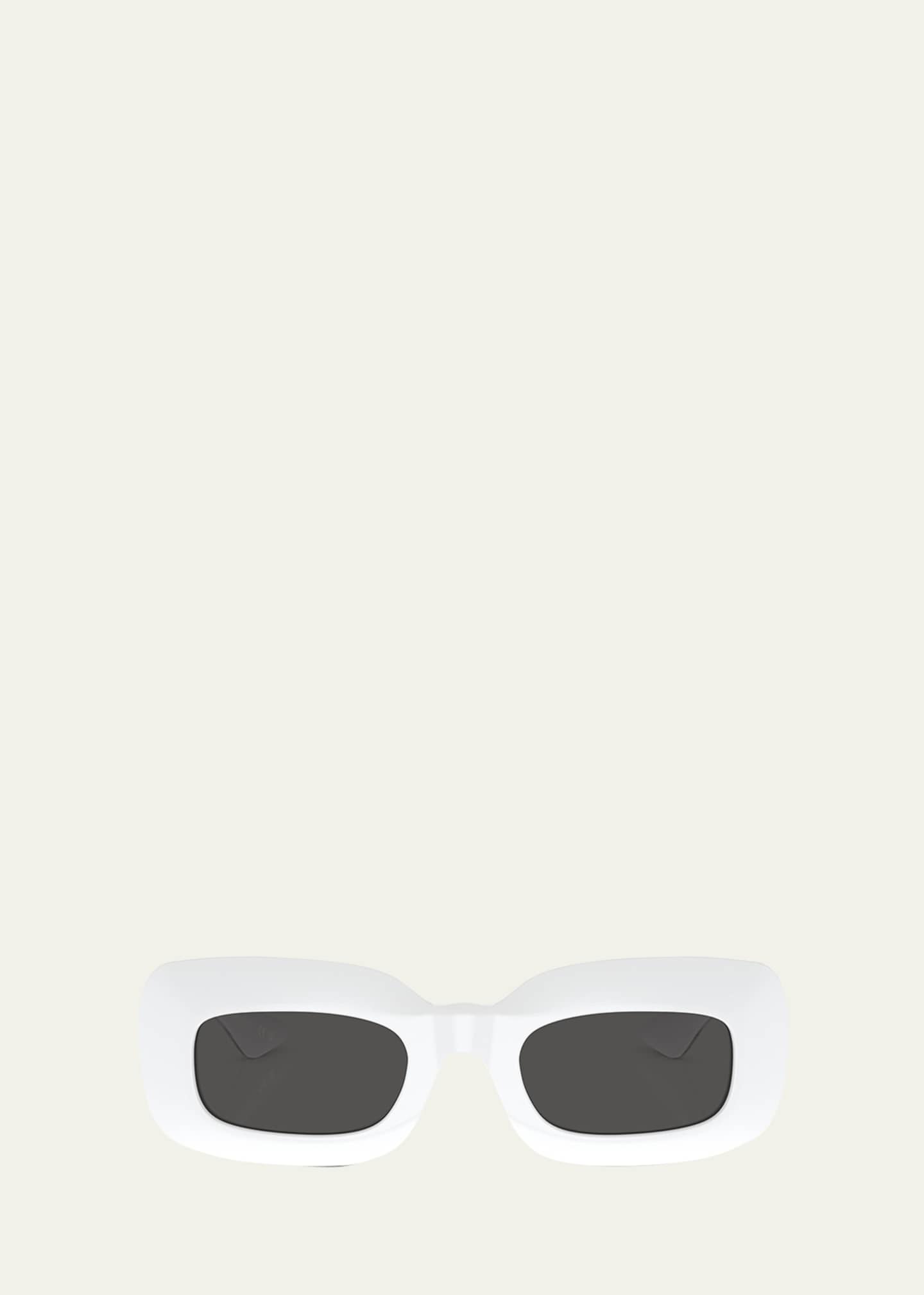 KHAITE x Oliver Peoples Beveled Acetate Rectangle Sunglasses