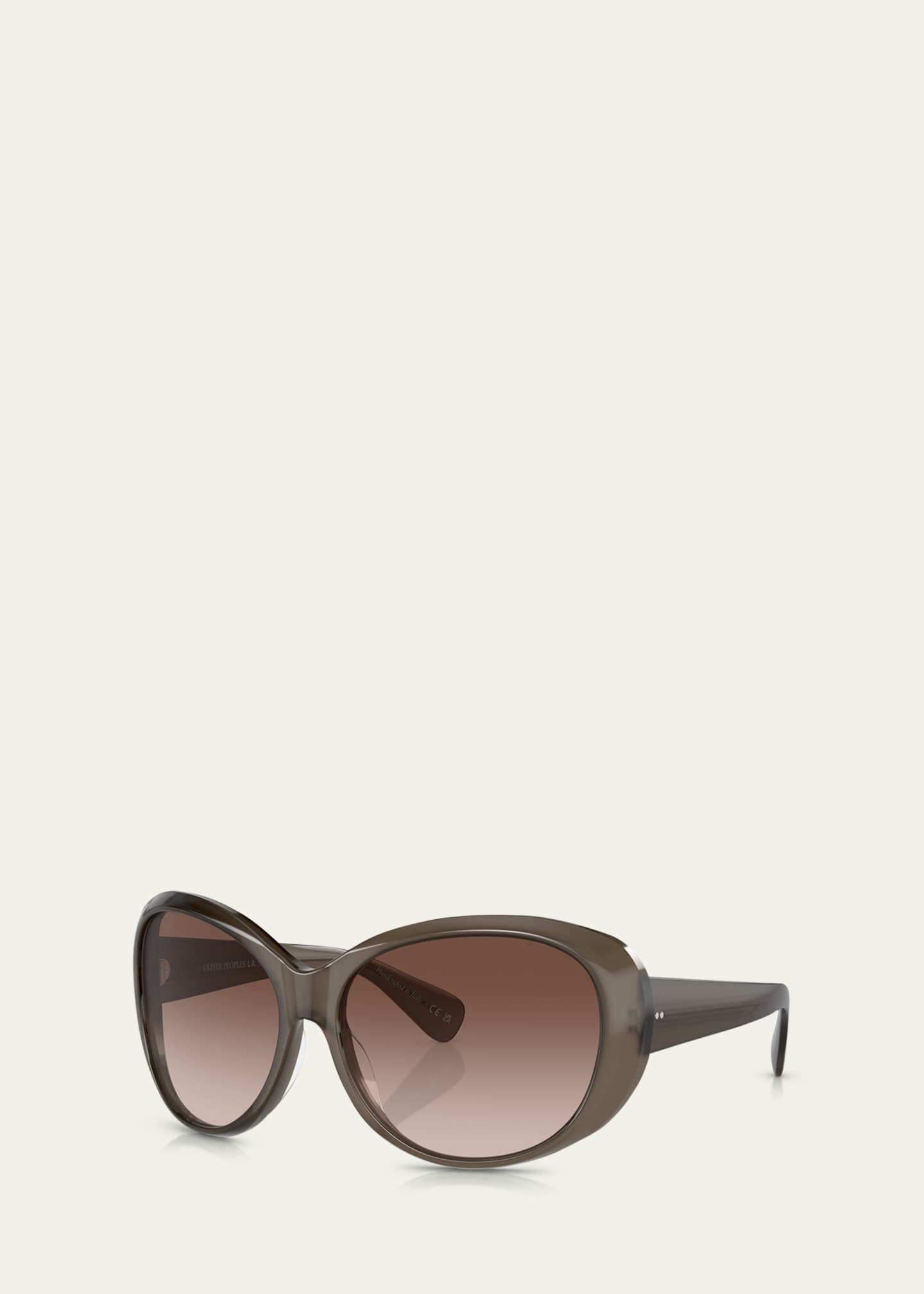 Oliver Peoples Maridan Gradient Acetate & Plastic Round Sunglasses Image 2 of 3