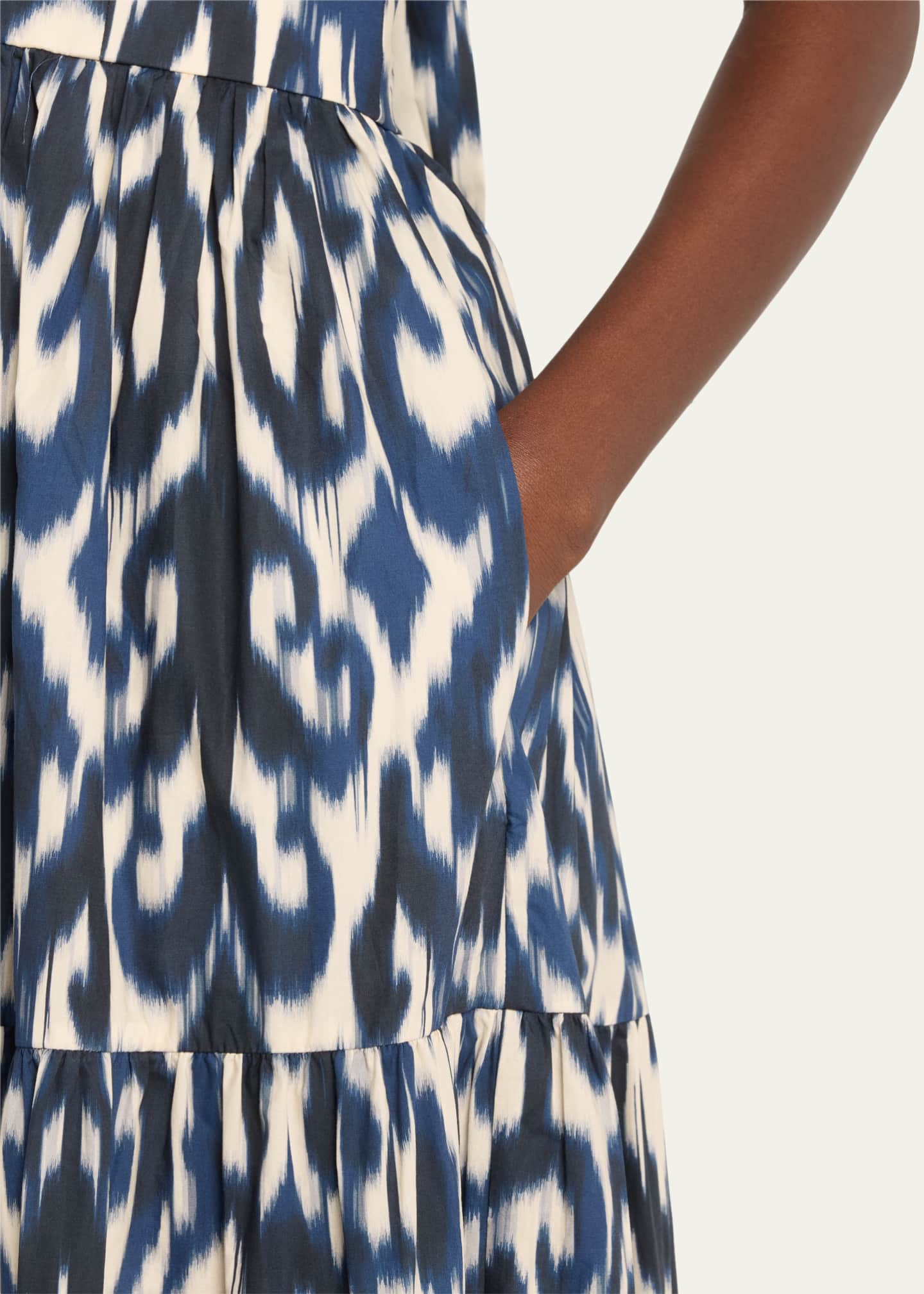 Cara Cara Piana Knotted Halter Cotton Poplin Maxi Dress Image 5 of 5