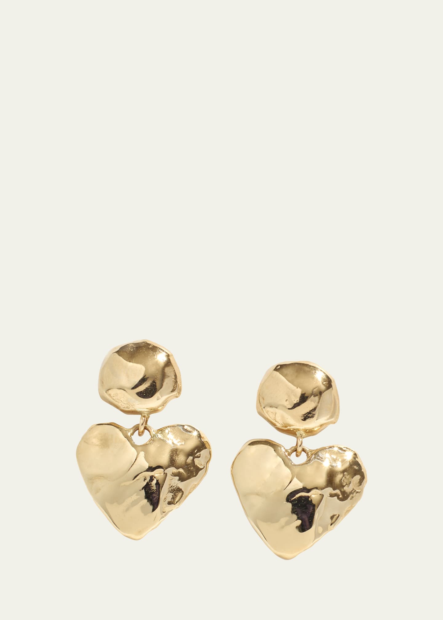 Fie Isolde Heart Earrings, Light