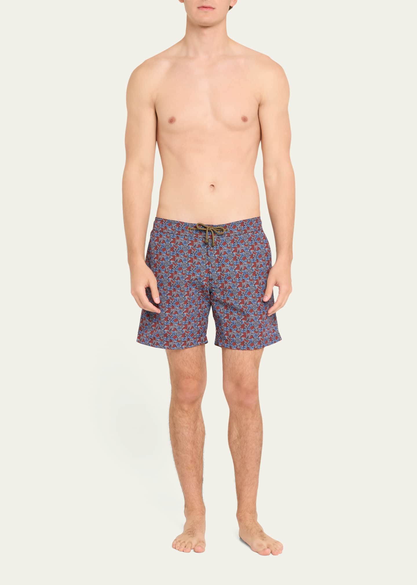 Charvet X Thorsun Men's Dotted Checks Swim Shorts Image 2 of 4