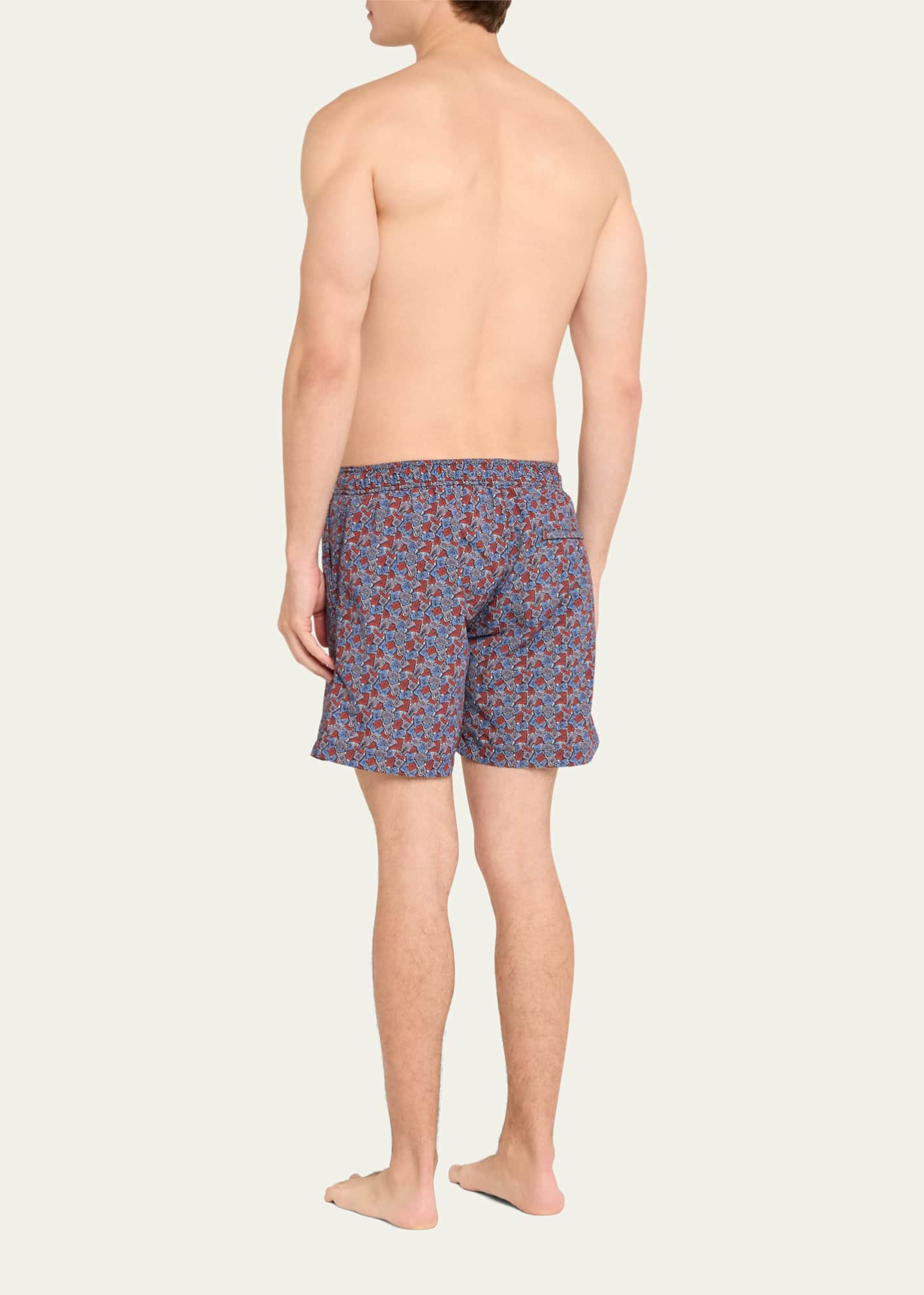Charvet X Thorsun Men's Dotted Checks Swim Shorts Image 3 of 4