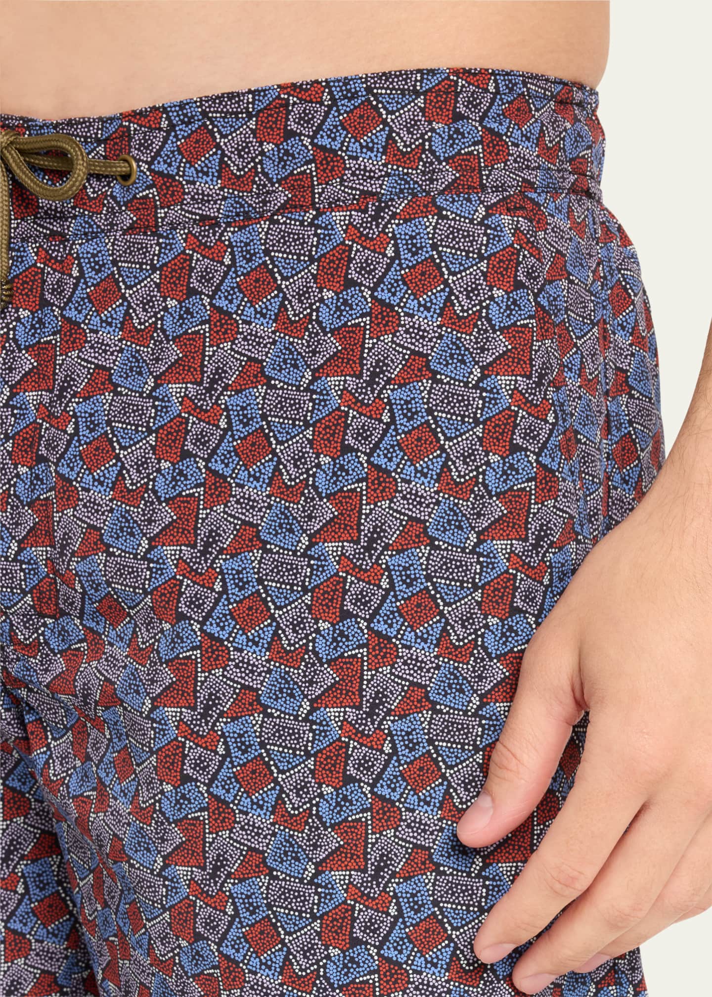Charvet X Thorsun Men's Dotted Checks Swim Shorts Image 4 of 4