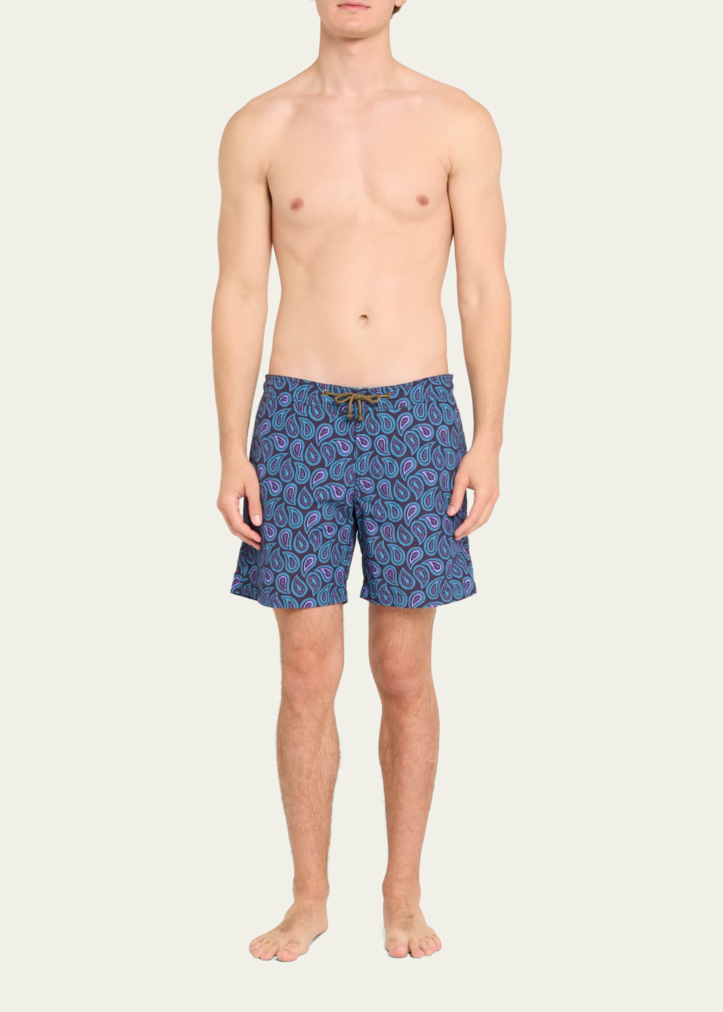 Charvet X Thorsun Men's Large Paisley Swim Shorts Image 2 of 4