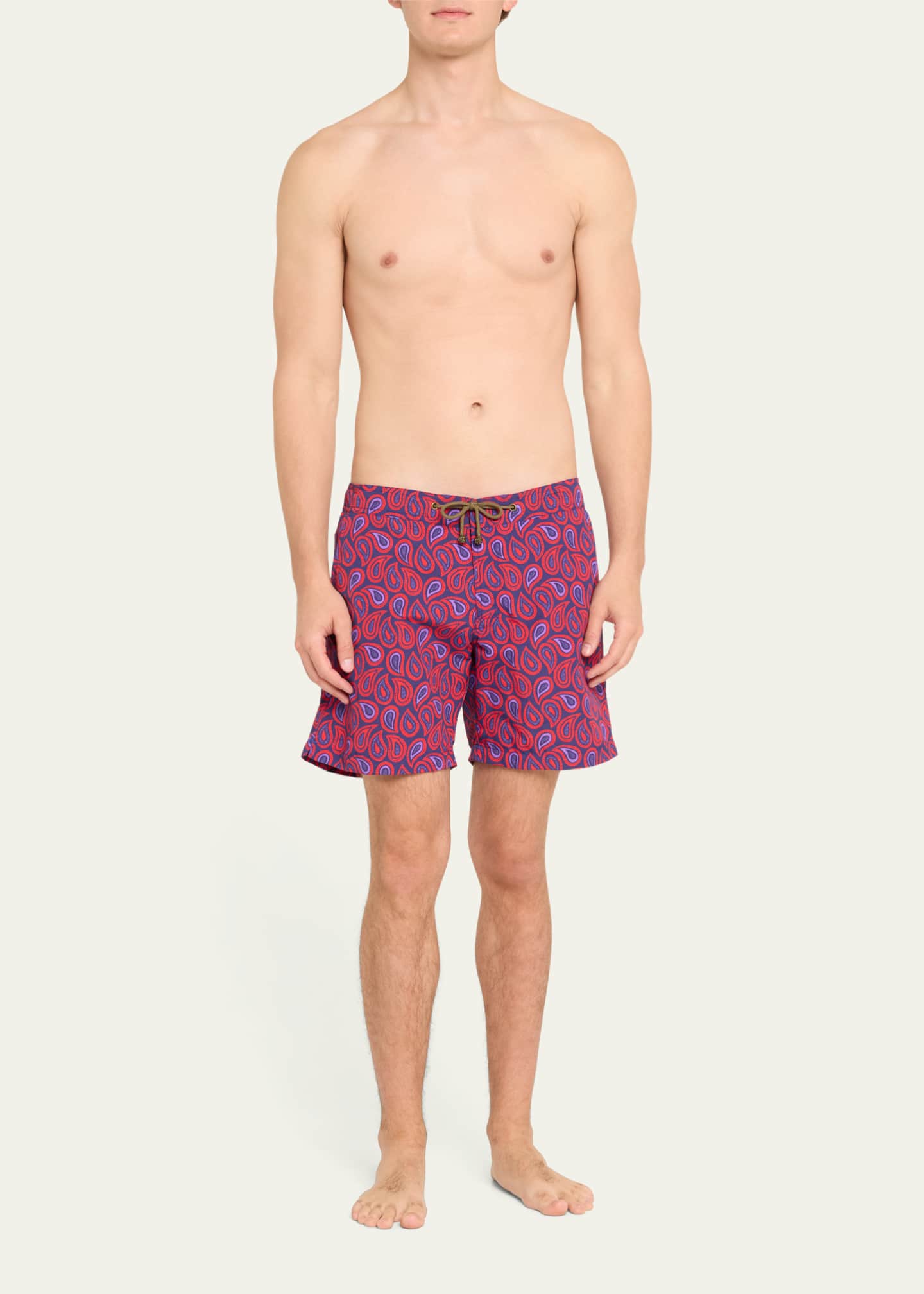 Charvet X Thorsun Men's Large Paisley Swim Shorts Image 2 of 4
