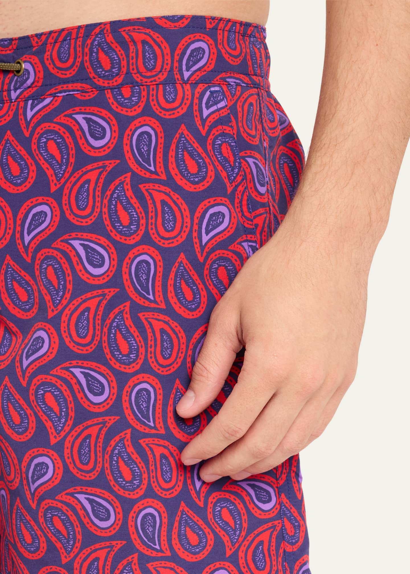 Charvet X Thorsun Men's Large Paisley Swim Shorts Image 4 of 4