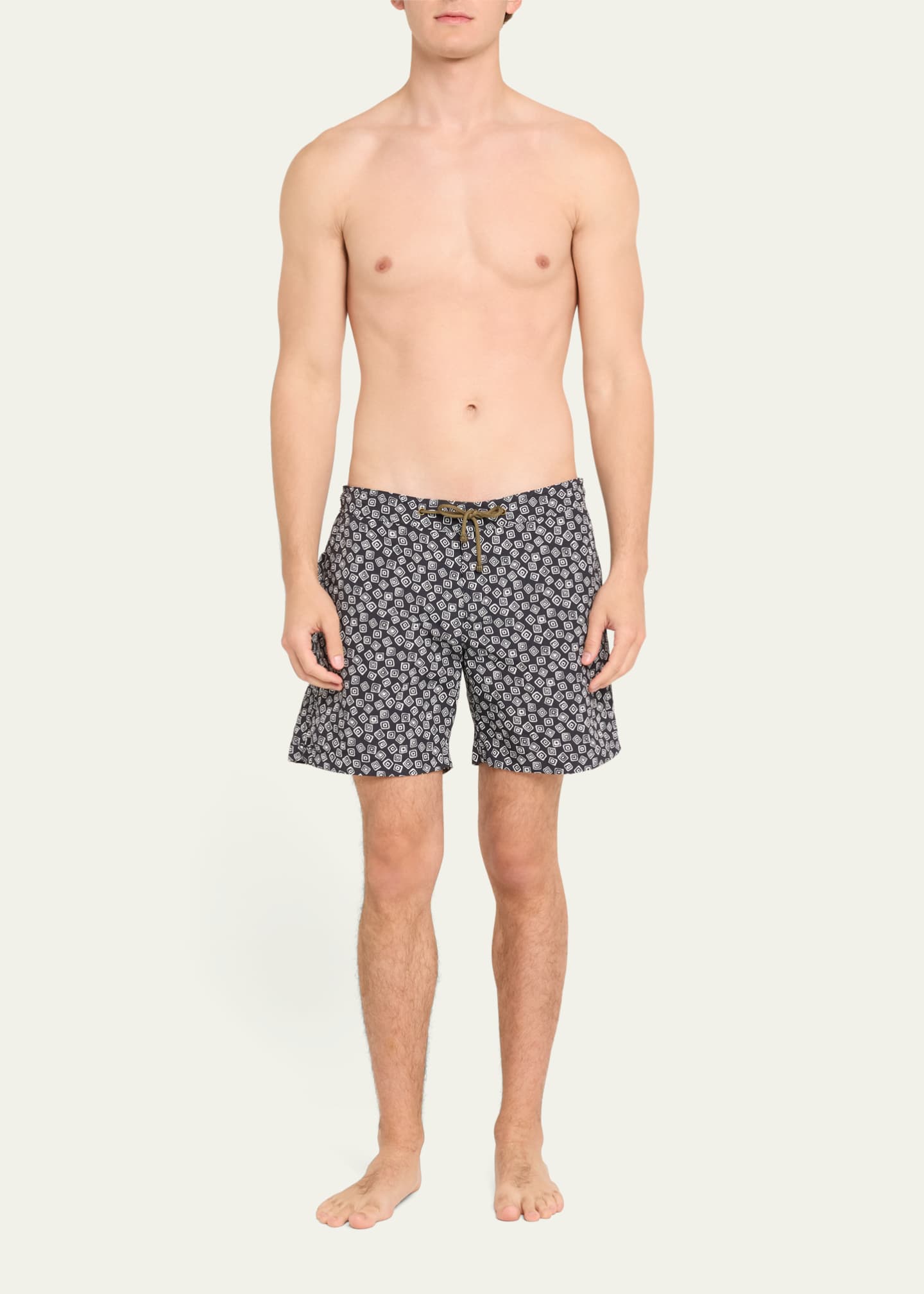 Charvet X Thorsun Men's Floating Squares Swim Shorts Image 2 of 4