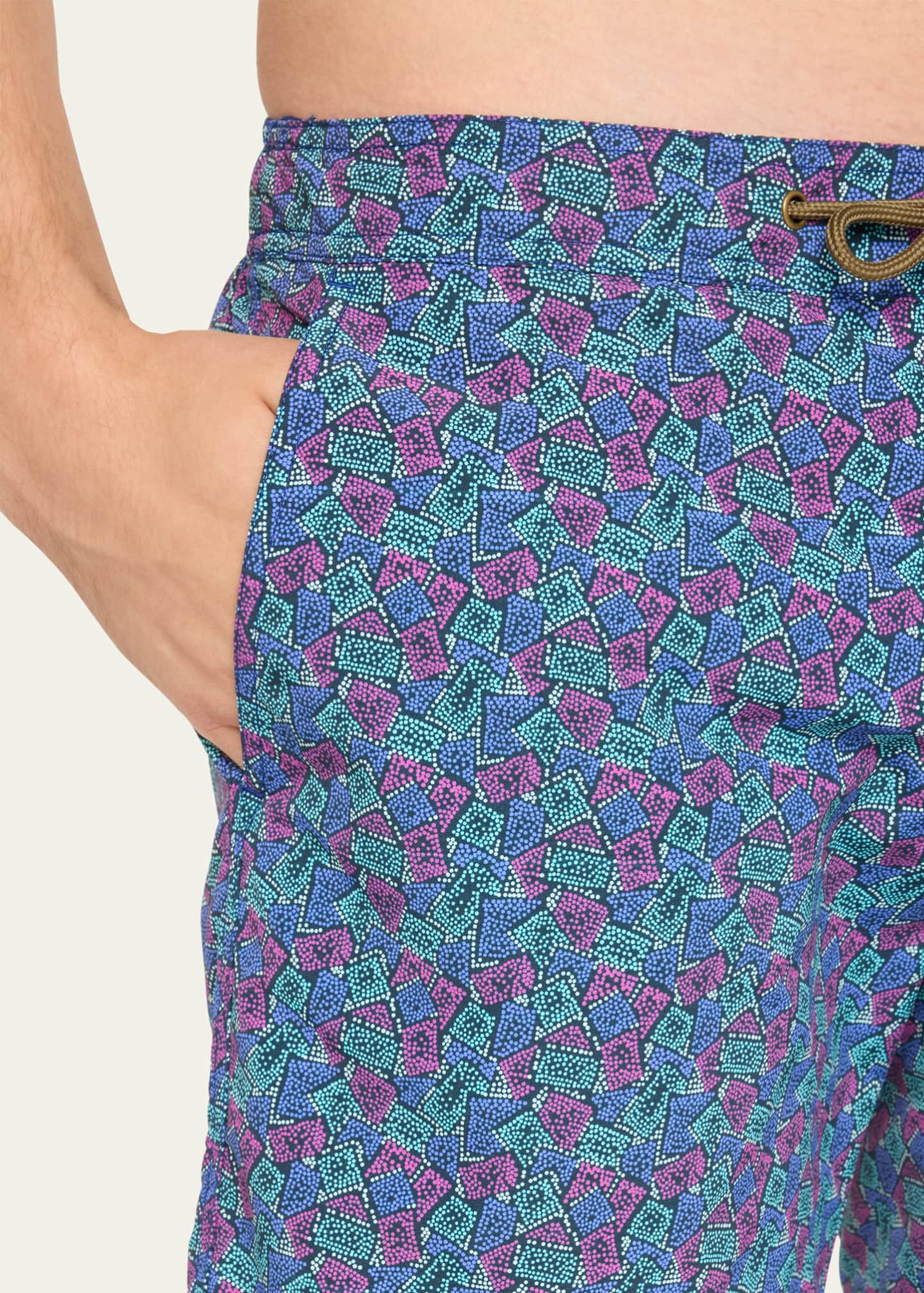 Charvet X Thorsun Men's Dotted Checks Swim Shorts Image 4 of 4
