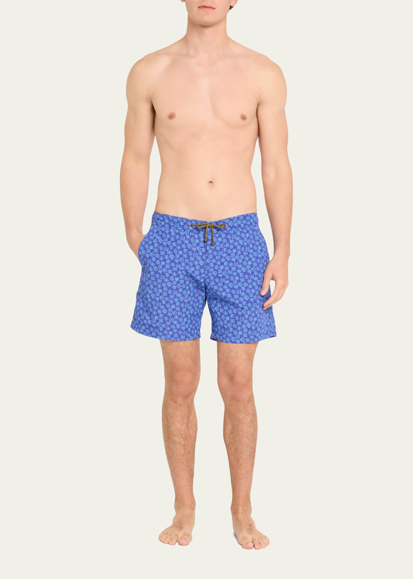 Charvet X Thorsun Men's Floating Squares Swim Shorts Image 2 of 4