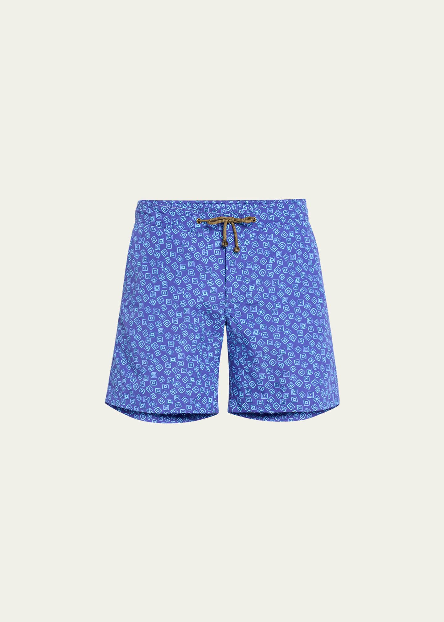 Charvet X Thorsun Men's Floating Squares Swim Shorts Image 1 of 4