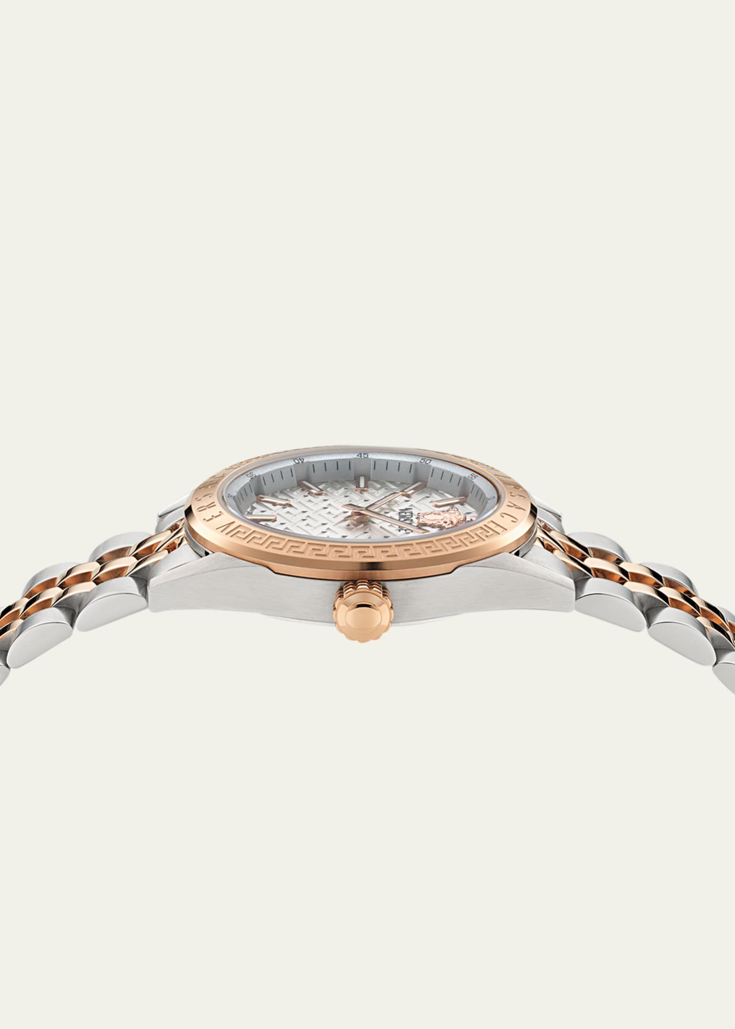 Versace 36mm V-Code Watch with Bracelet Strap, Two Tone Image 3 of 5