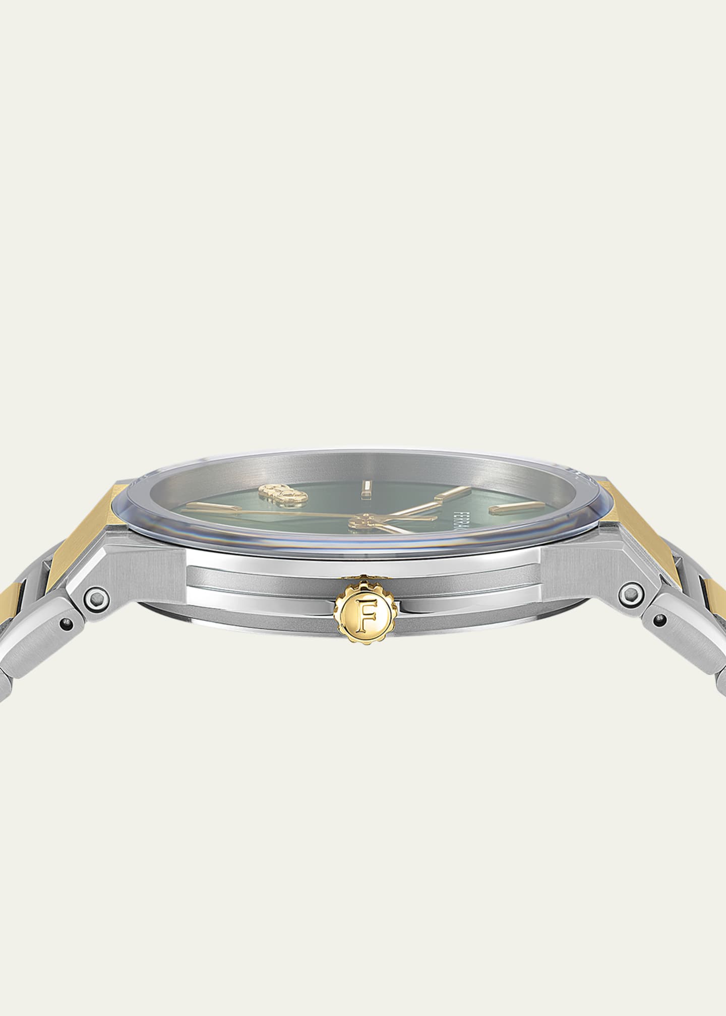 Ferragamo Men's Infinity Sapphire Two-Tone Bracelet Watch, 41mm Image 2 of 4