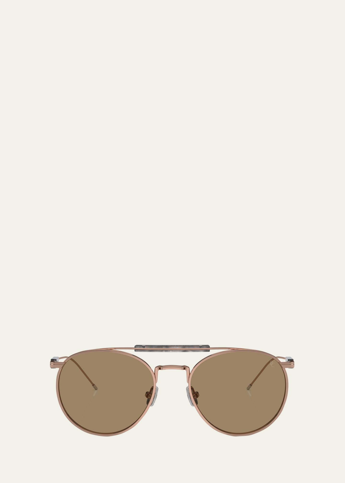 【送料込】BRUNELLO CUCINELLI EYEWEAR アビエイター サングラス Brunello Cucinelli Sleek Mixed-Media Aviator Sunglasses