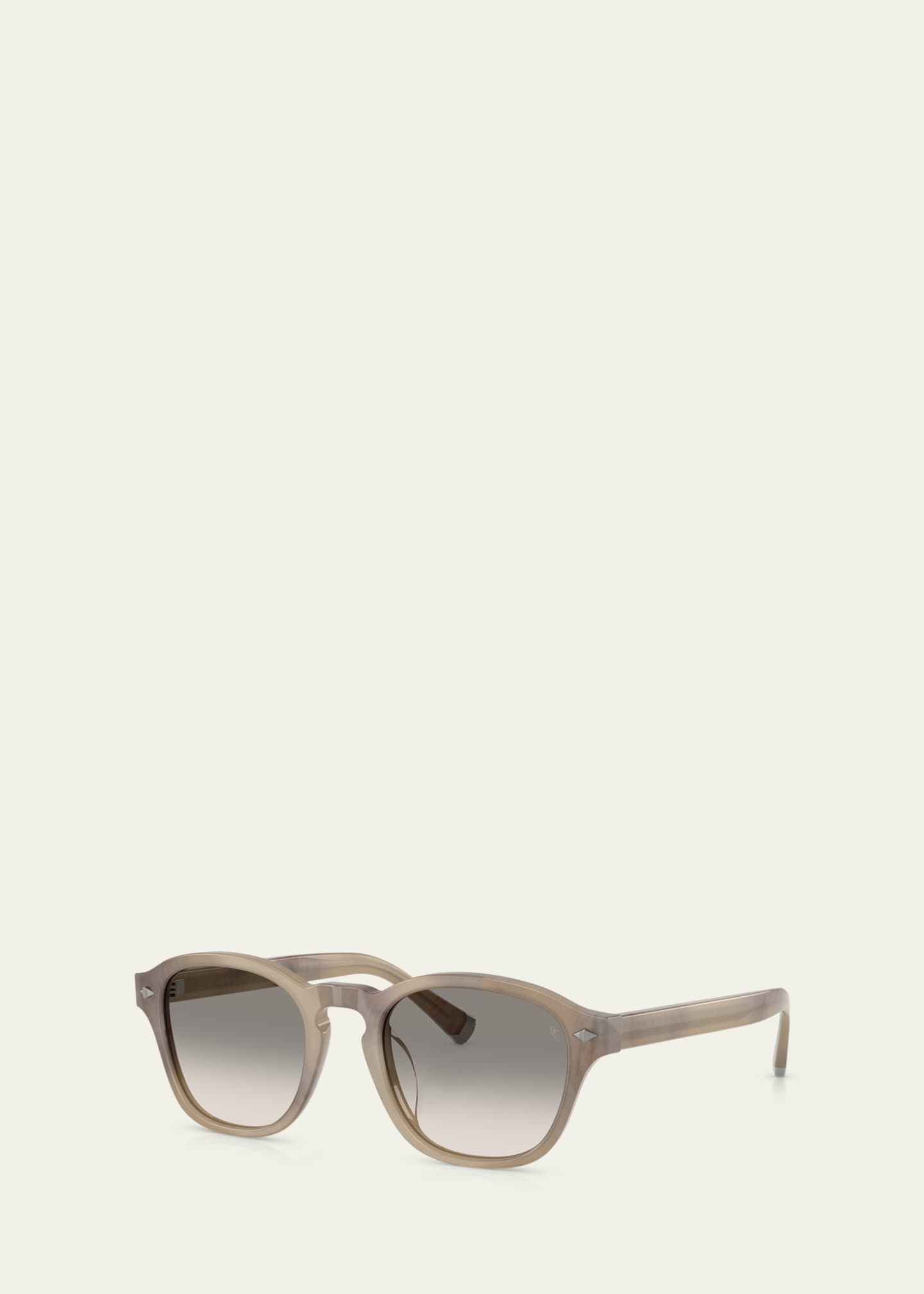 Brunello Cucinelli Vintage-Style Acetate Square Sunglasses Image 2 of 3