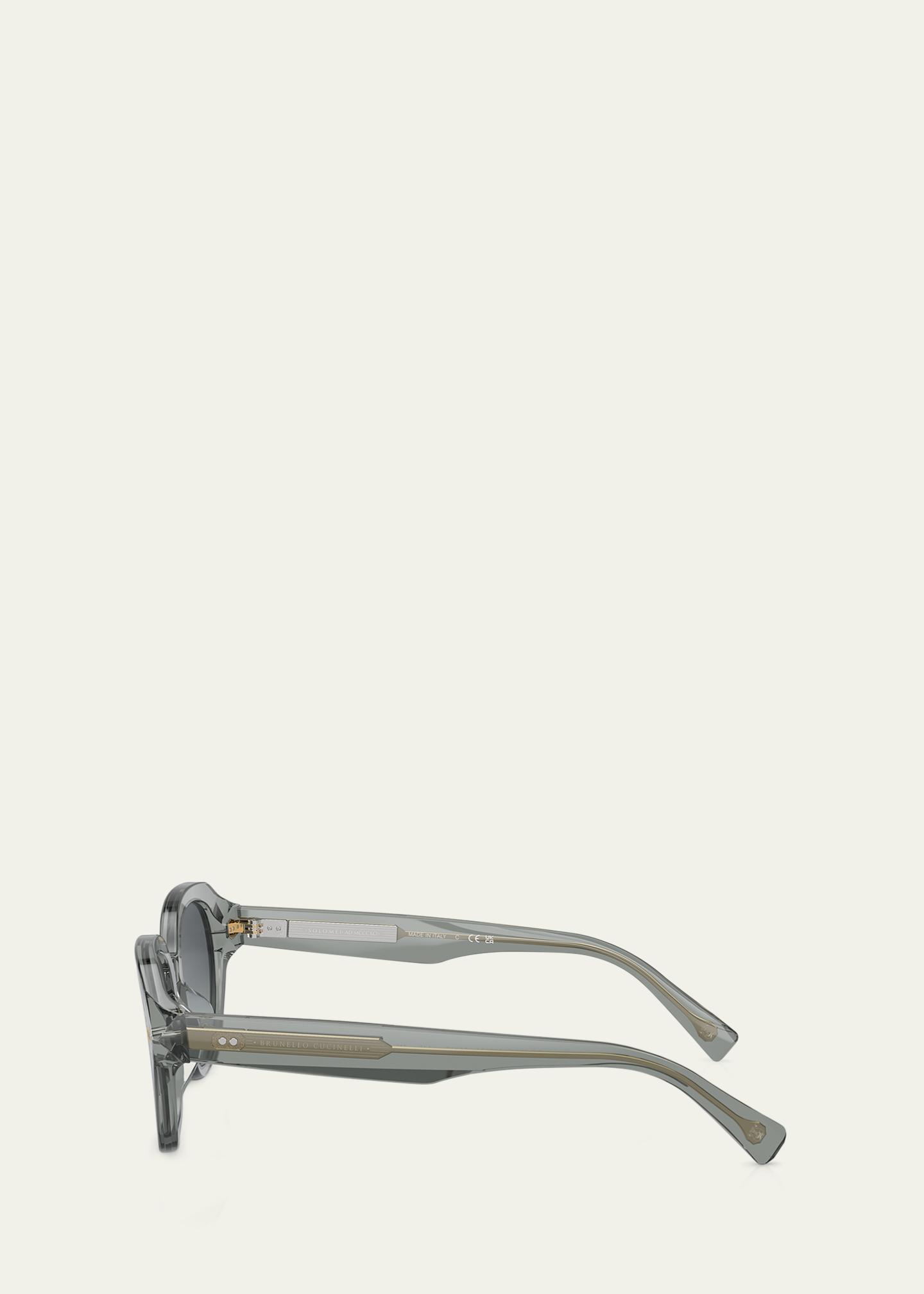 Brunello Cucinelli Gradient Acetate Square Sunglasses - Bergdorf Goodman