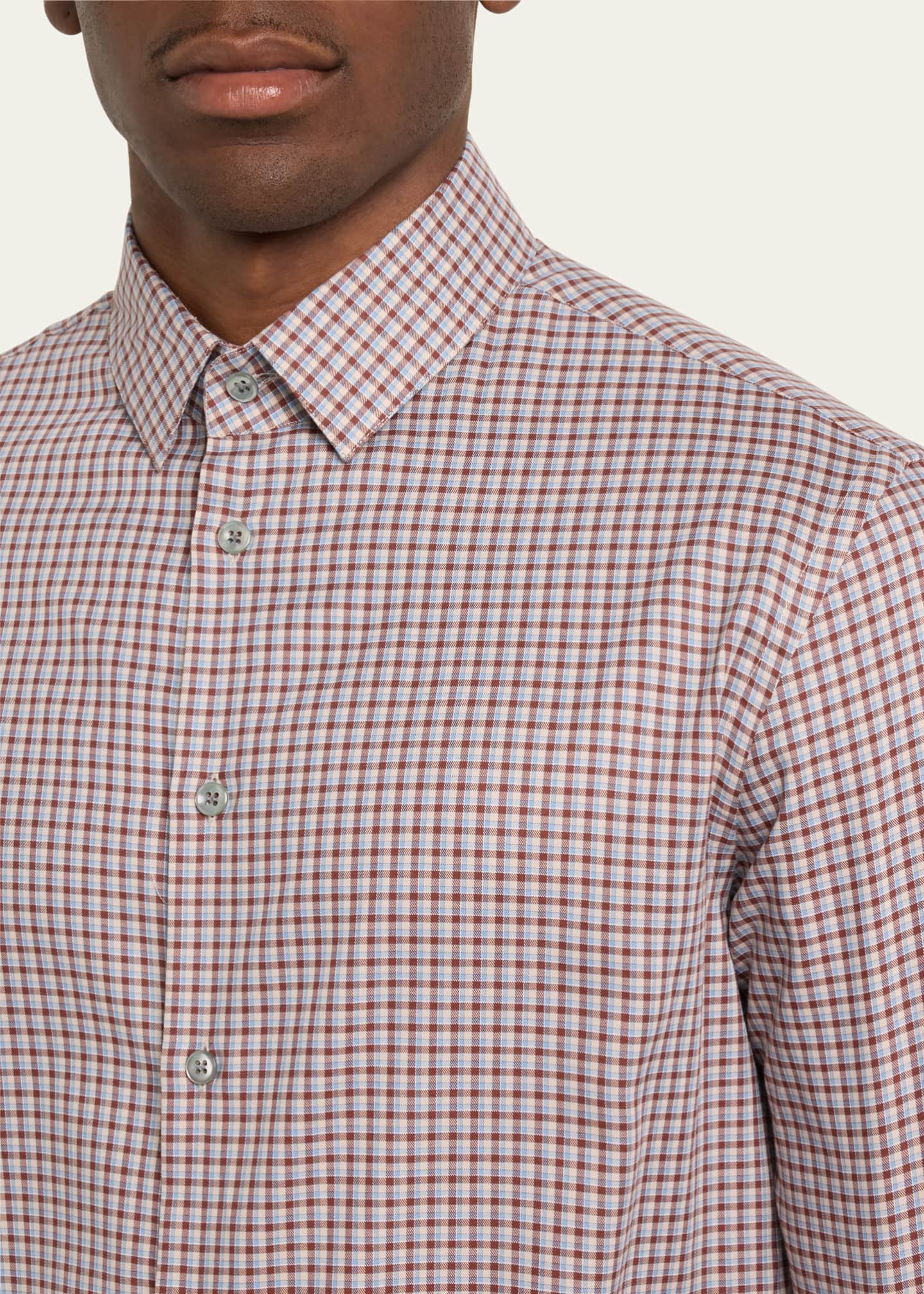 Giorgio Armani Men's Plaid Sport Shirt Image 5 of 5