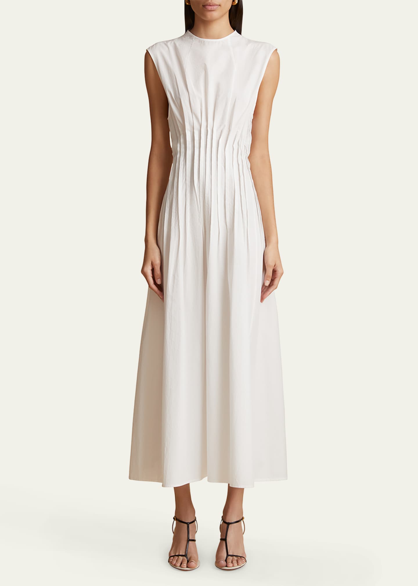 Sleeveless Pleated Maxi Dress main image 1