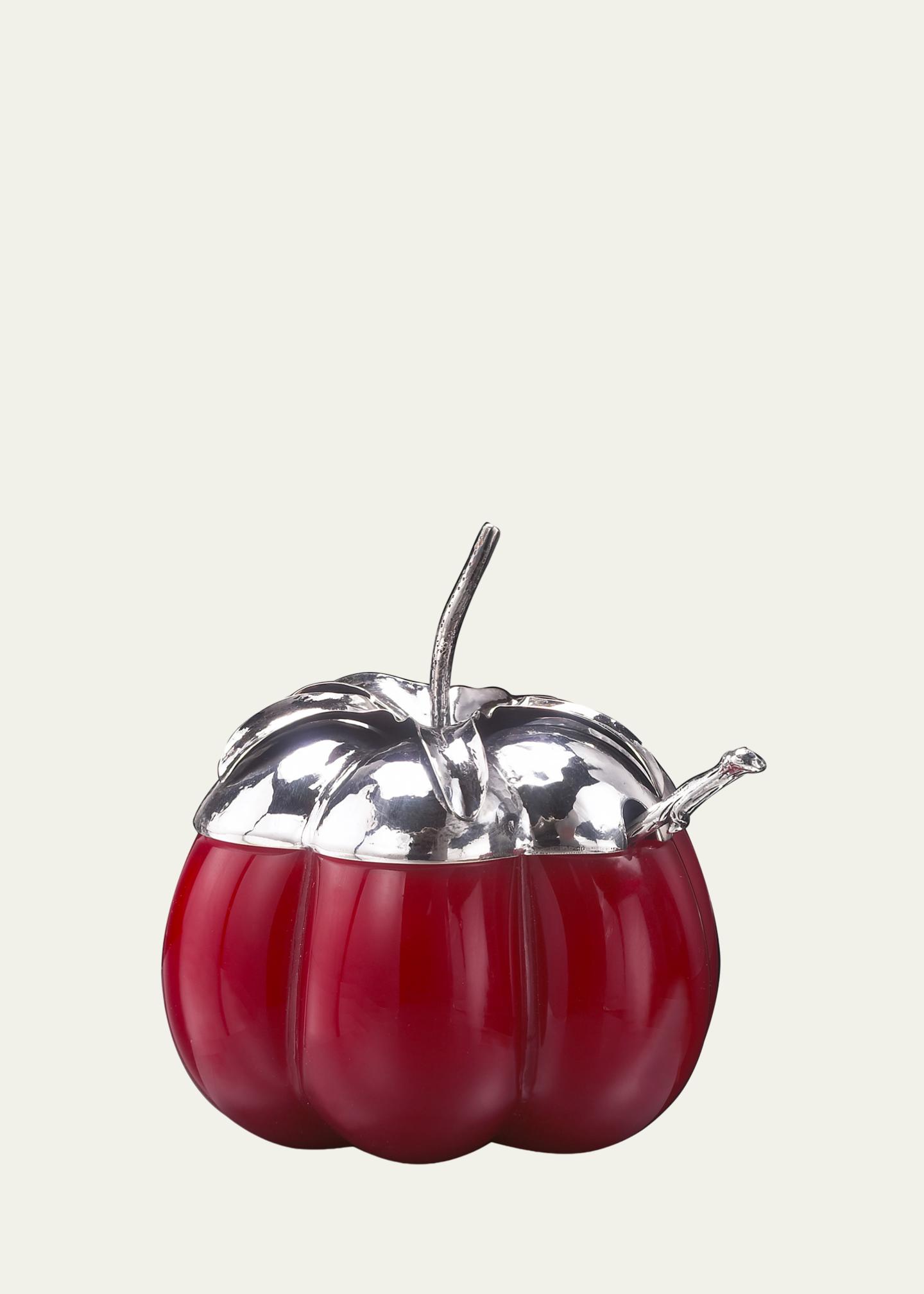 Buccellati Murano Glass & Sterling Silver Tomato Jam Jar - Bergdorf Goodman