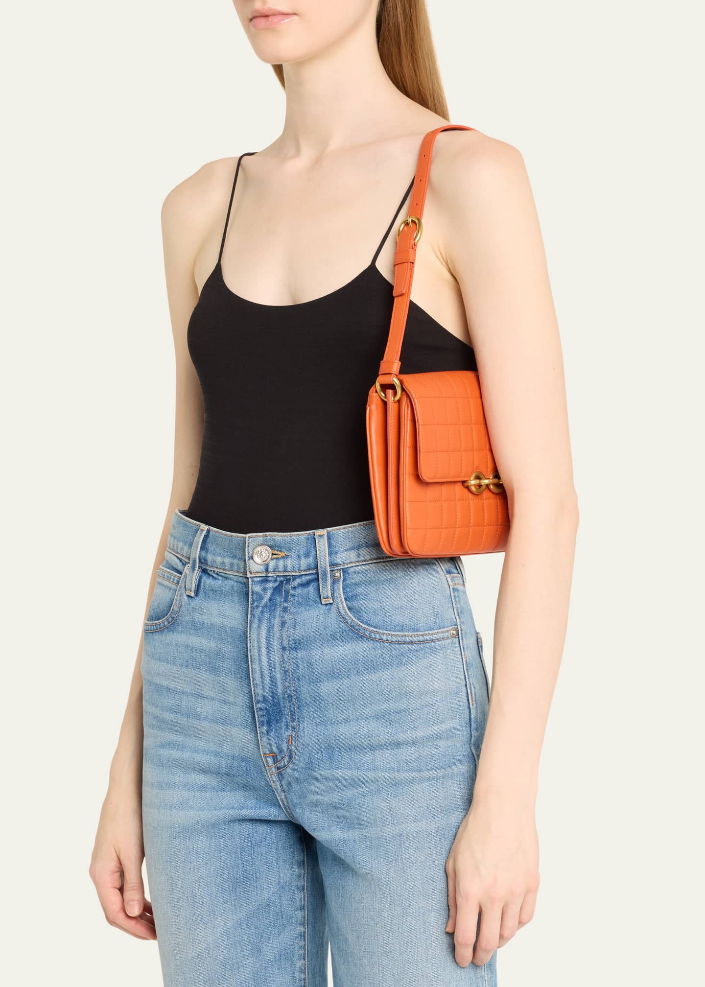 Saint Laurent Le Maillion Shoulder Bag in Lambskin Leather Image 2 of 5