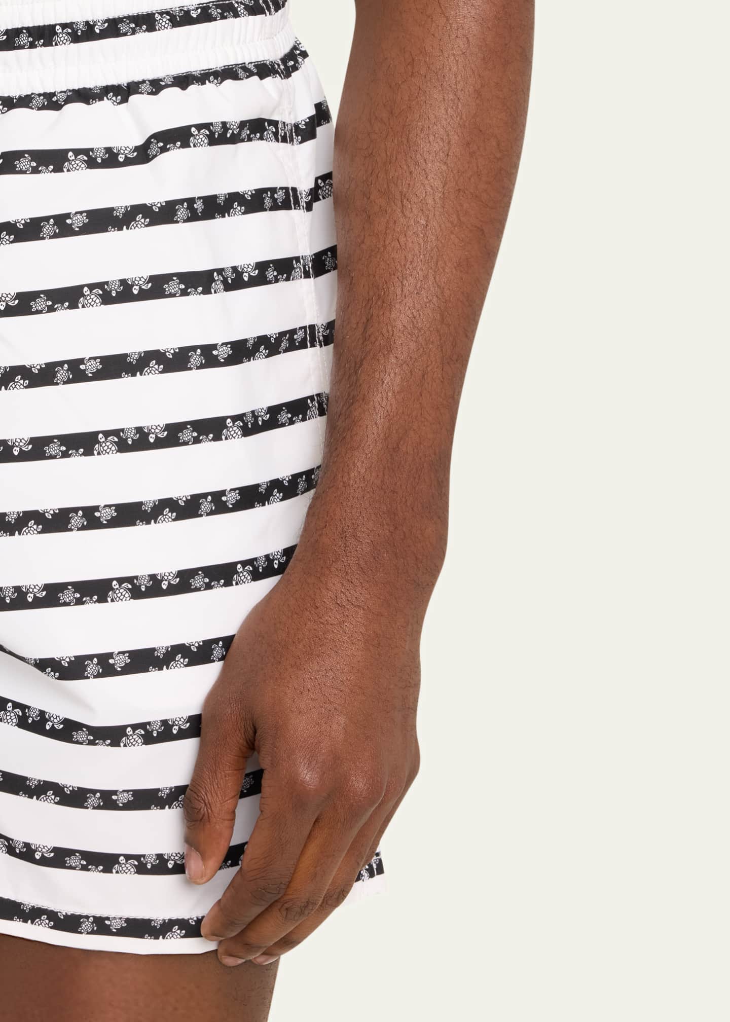 Vilebrequin Men's Micro-Turtle Striped Swim Shorts Image 4 of 4