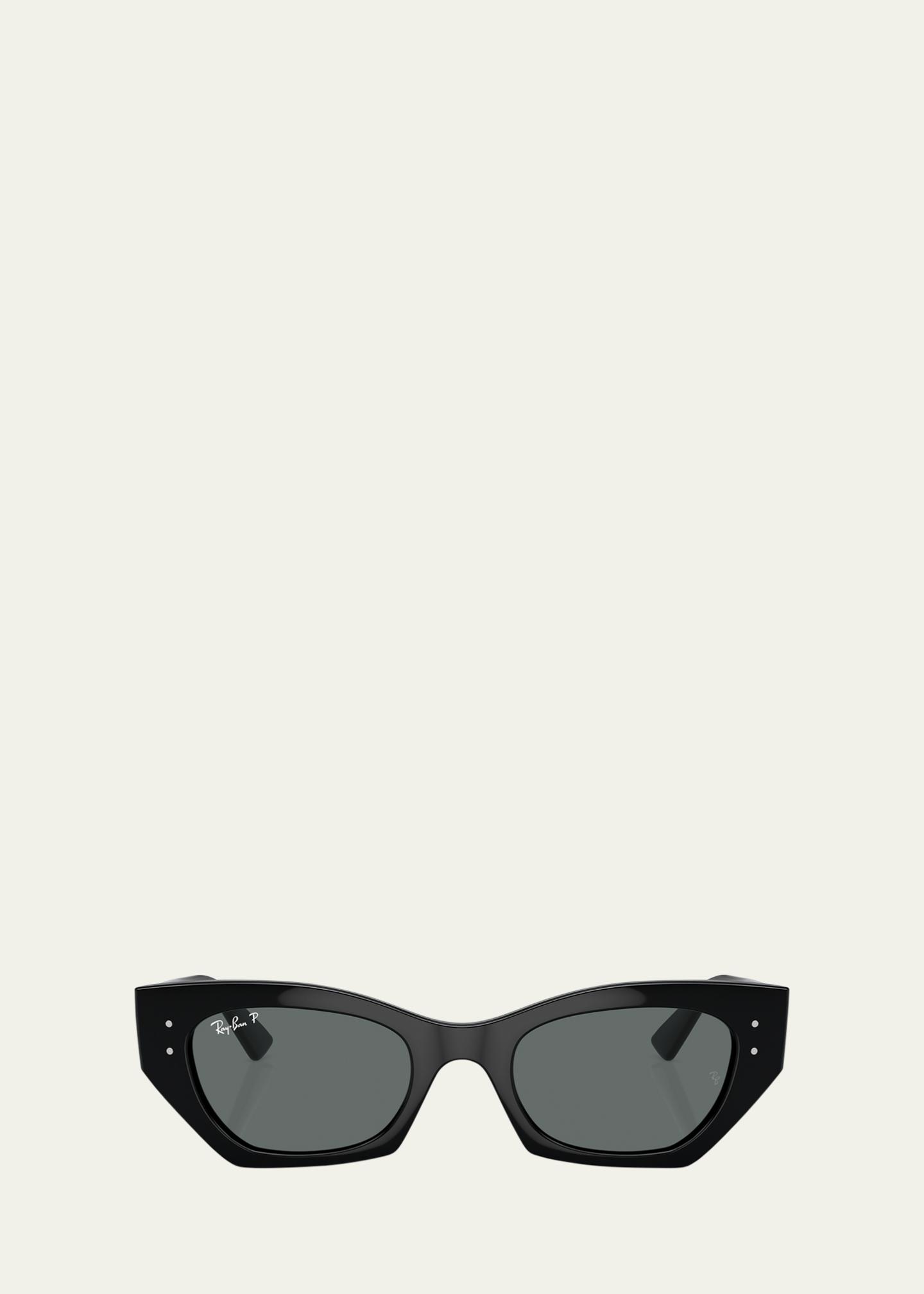 Ray-Ban Zena Polarized Acetate Butterfly Sunglasses, 49mm 