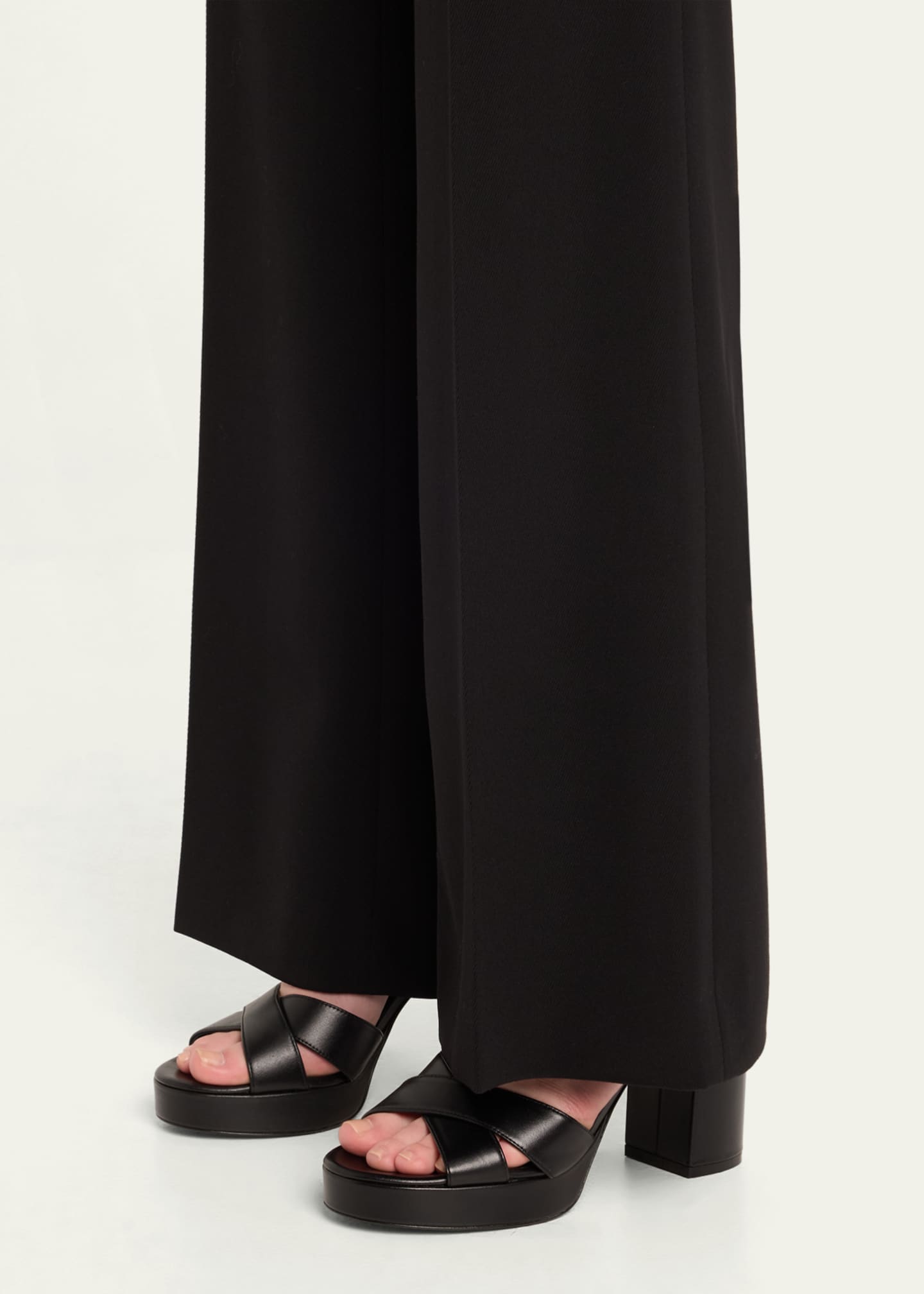 Stuart Weitzman Dayna Leather Crisscross Platform Sandals Image 2 of 6