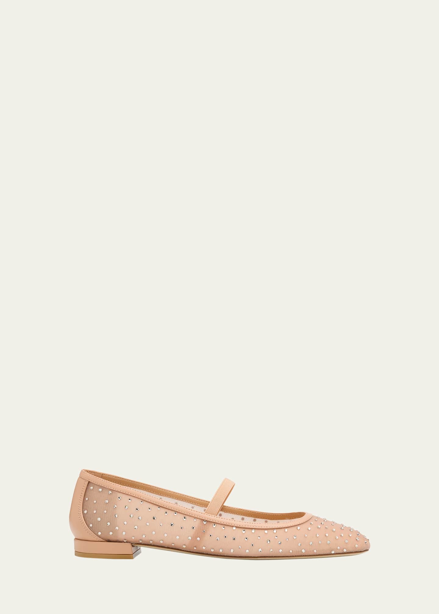 Stuart Weitzman Arabella Mesh Stud Ballerina Flats Image 1 of 5