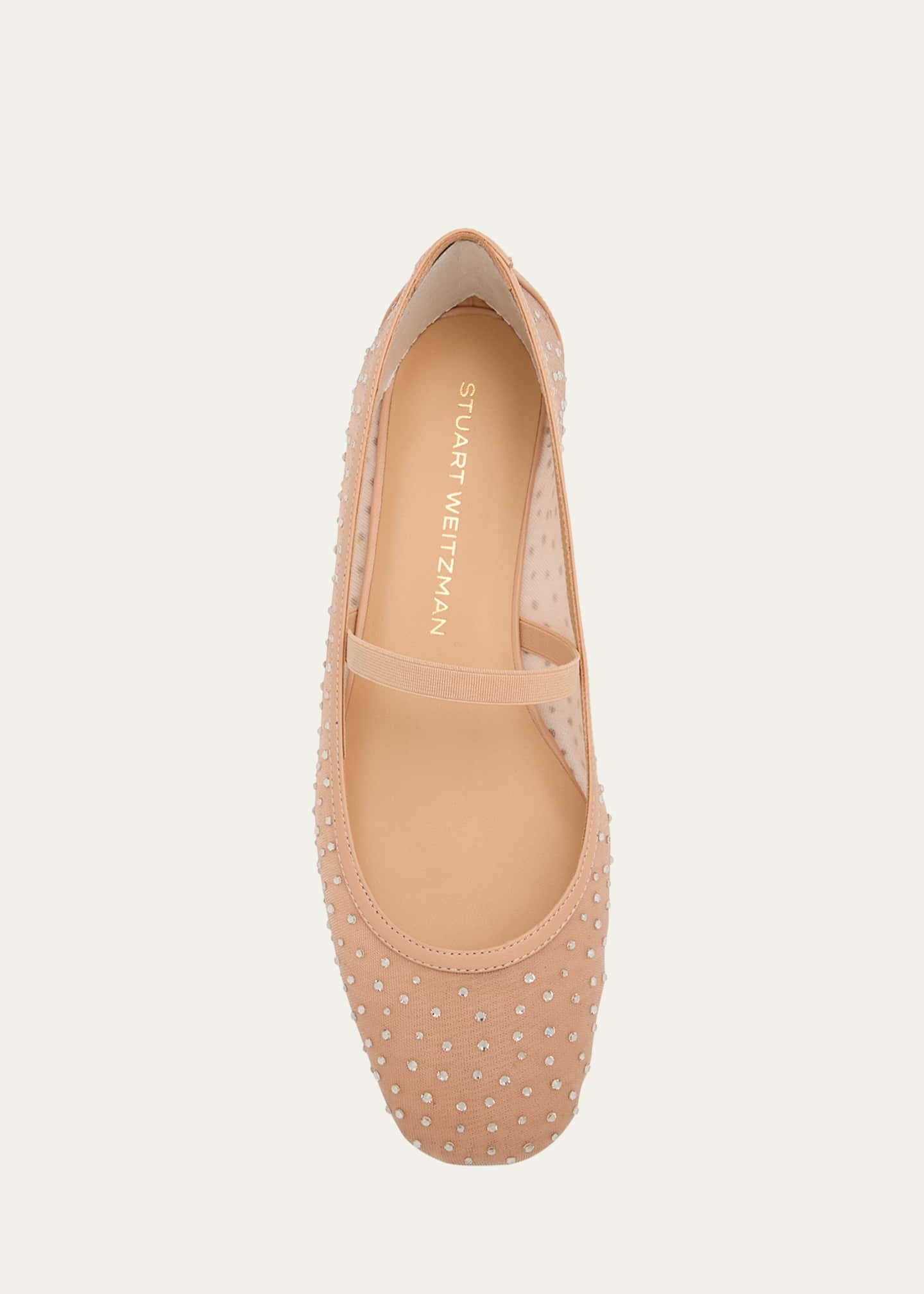 Stuart Weitzman Arabella Mesh Stud Ballerina Flats Image 5 of 5