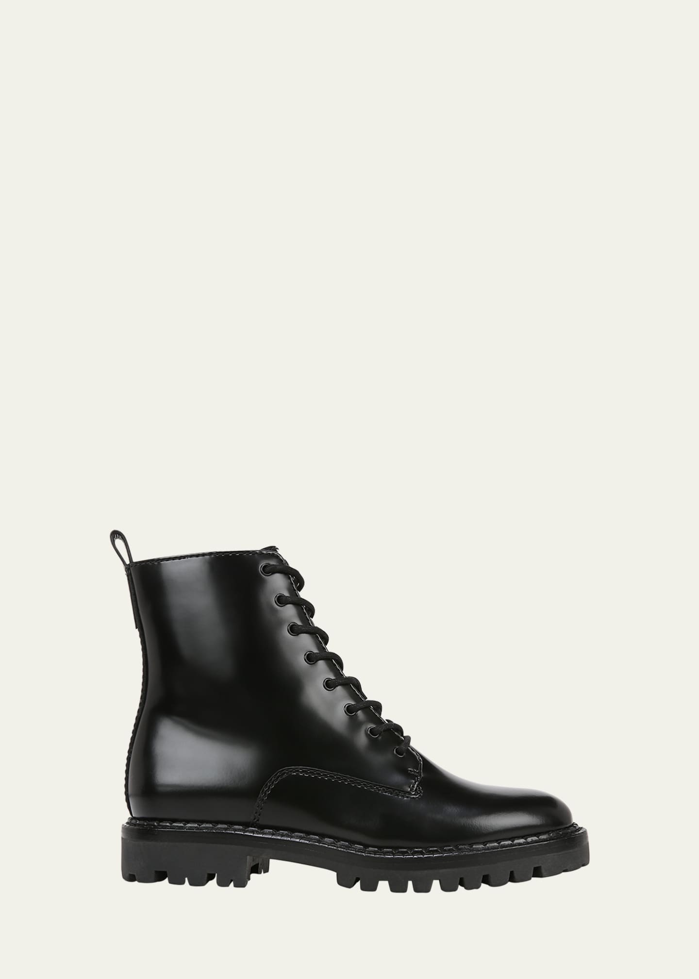 Vince cabria leather combat boots discount