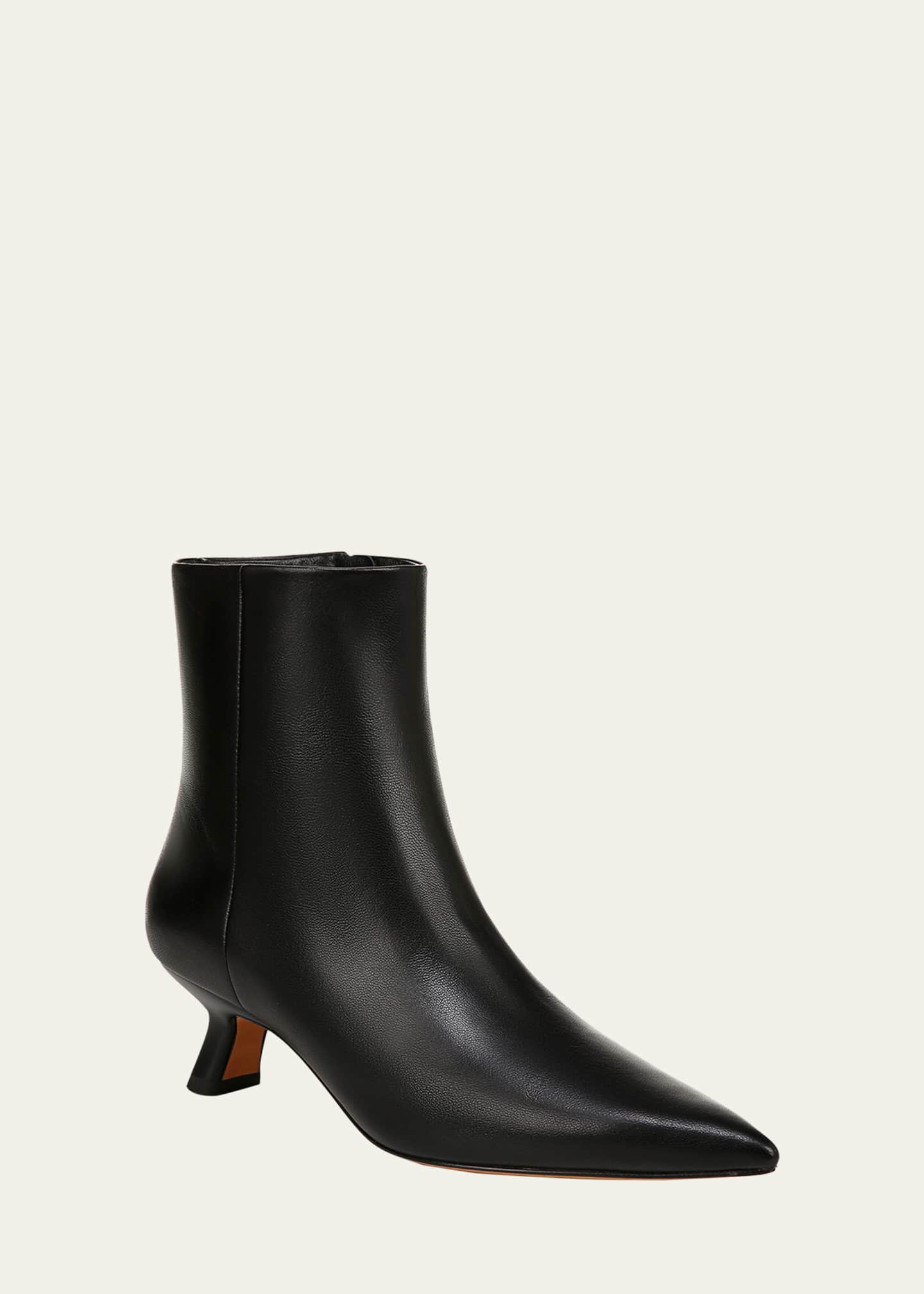 Vince Billy Leather Low Ankle Boots Image 2 of 3
