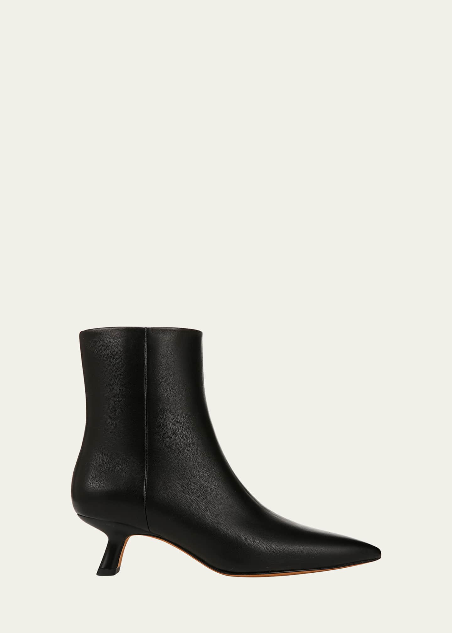 Vince Billy Leather Low Ankle Boots Image 1 of 3