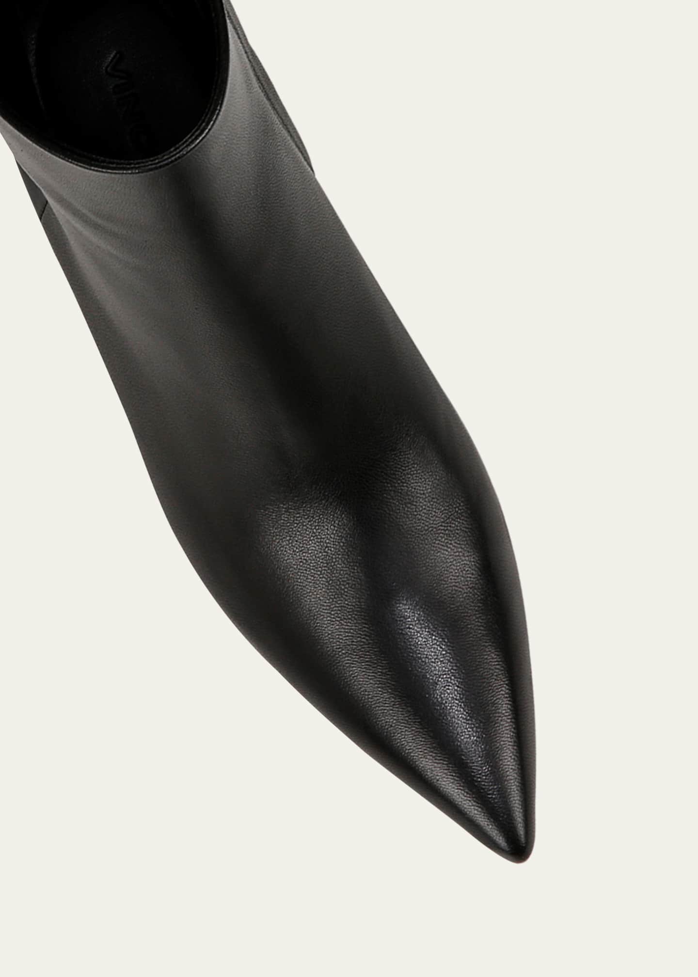 Vince Billy Leather Low Ankle Boots Image 3 of 3
