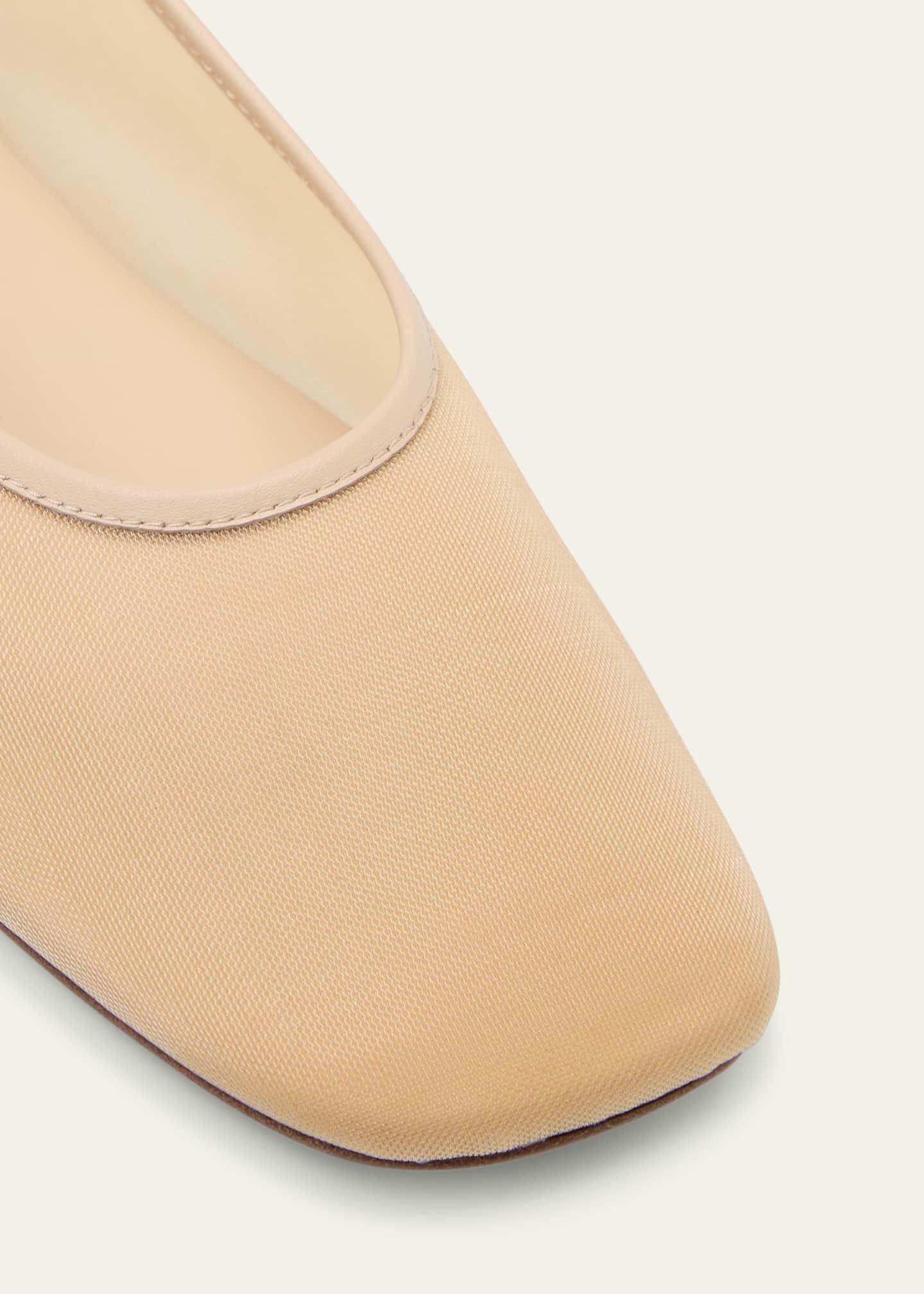 Vince Leah Mesh Square-Toe Ballerina Flats Image 5 of 5