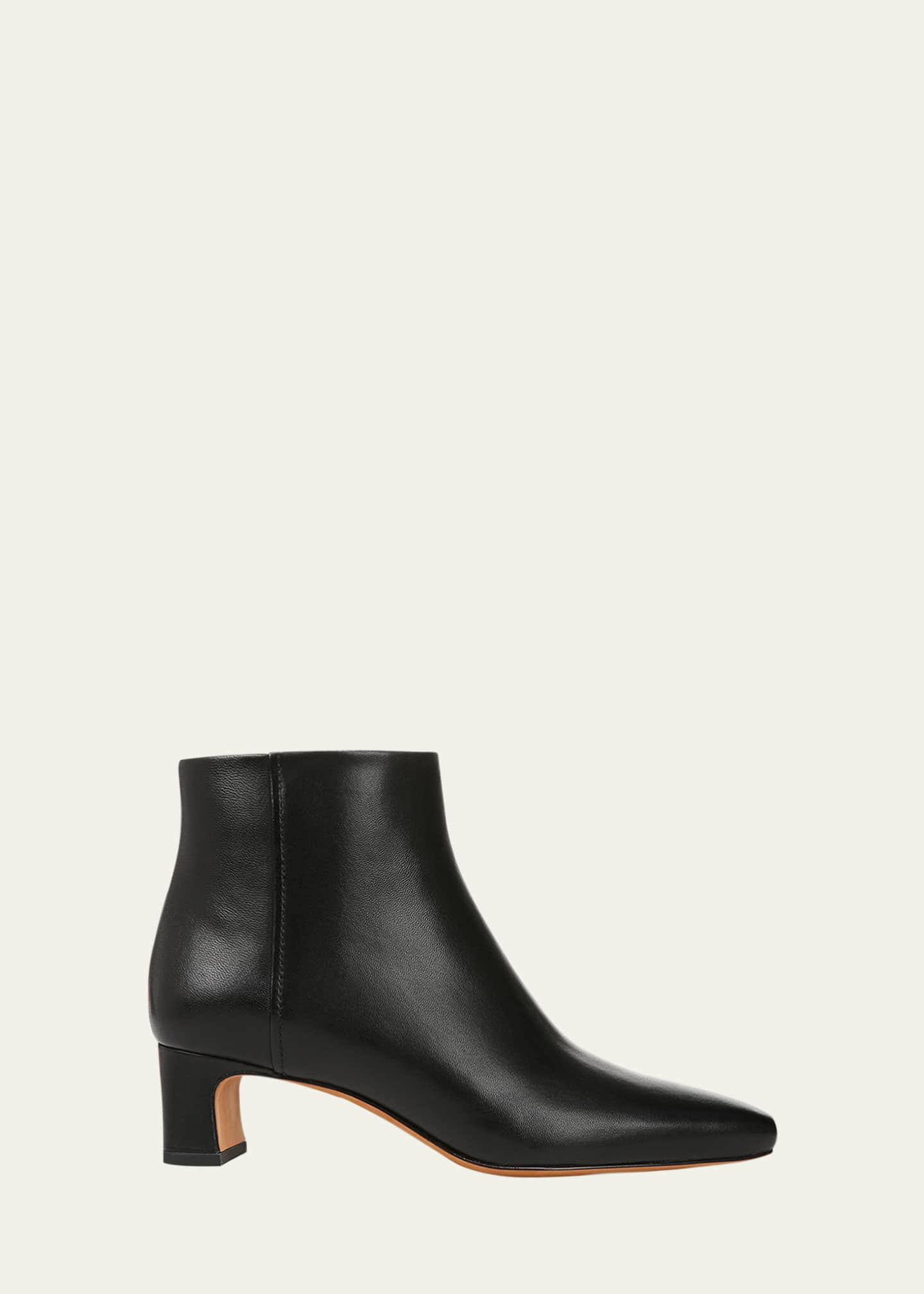 Vince Silvana Leather Zip Ankle Booties