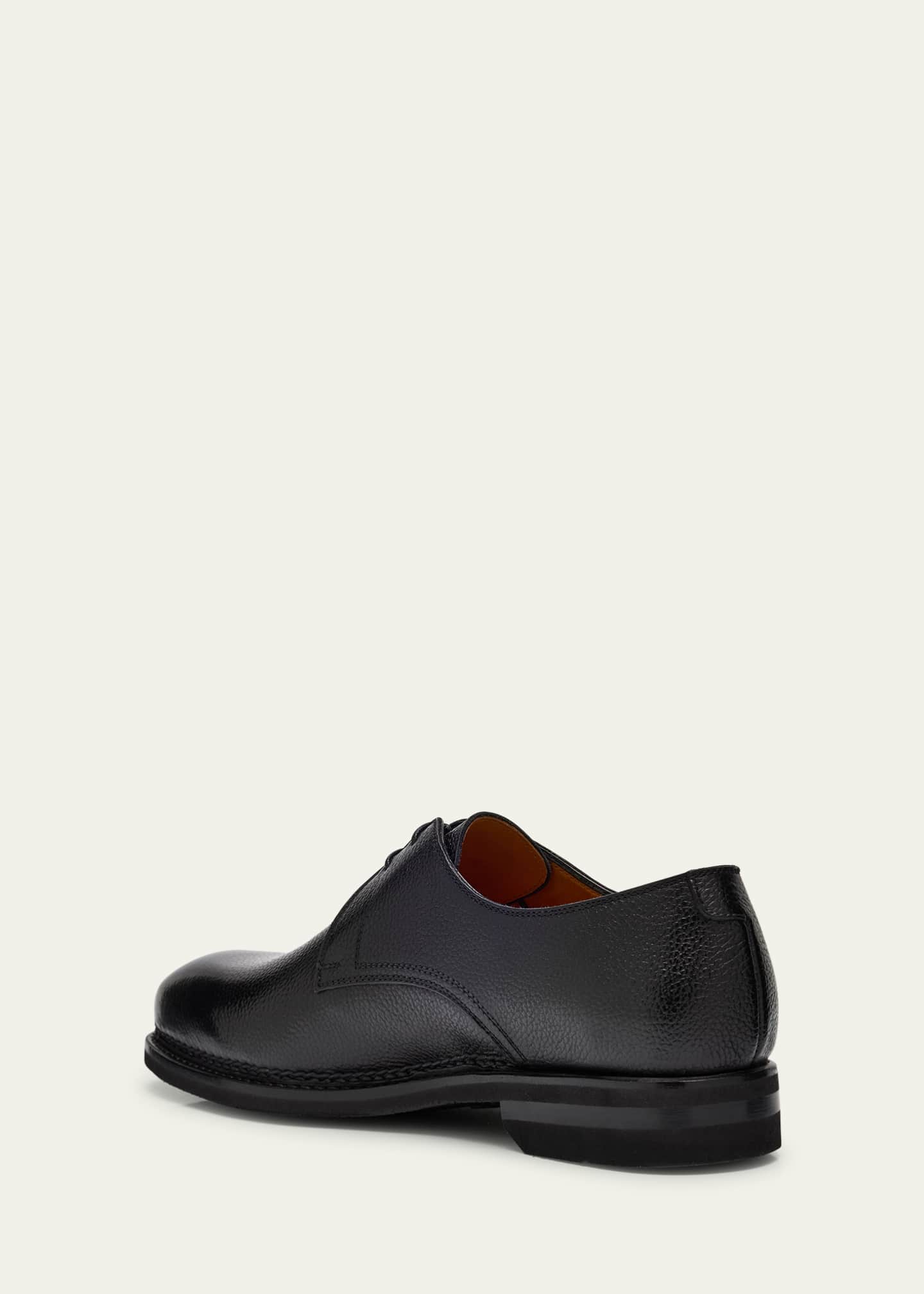 Bontoni Men's Carnera Soft Grain Leather Derby Shoes Image 4 of 6