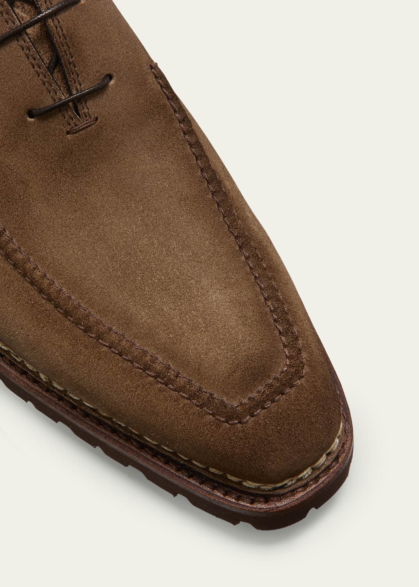 Bontoni Men's Sontuoso Suede Lug Sole Oxfords Image 5 of 5