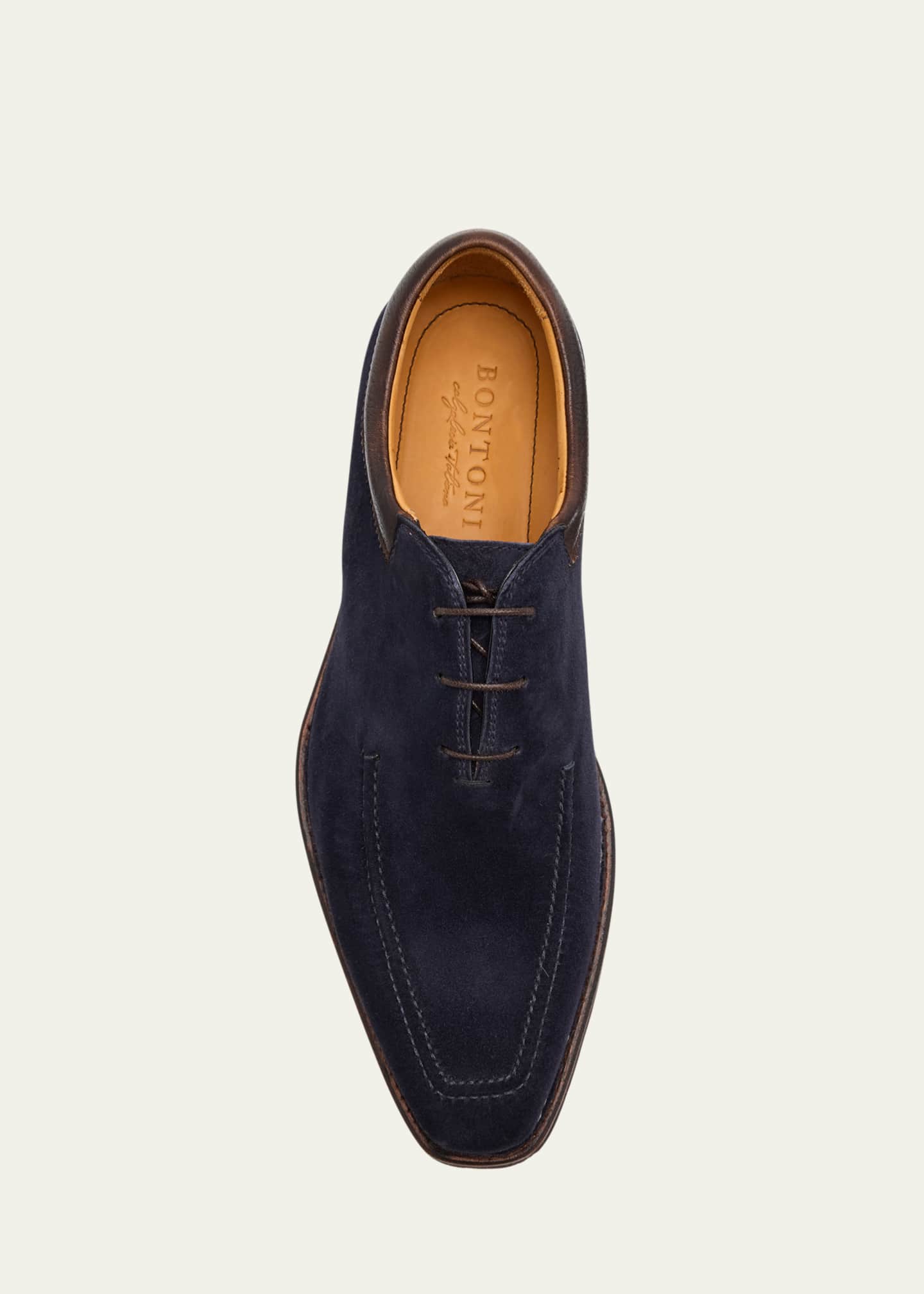 Bontoni Men's Sontuoso Suede Lug Sole Oxfords Image 6 of 6