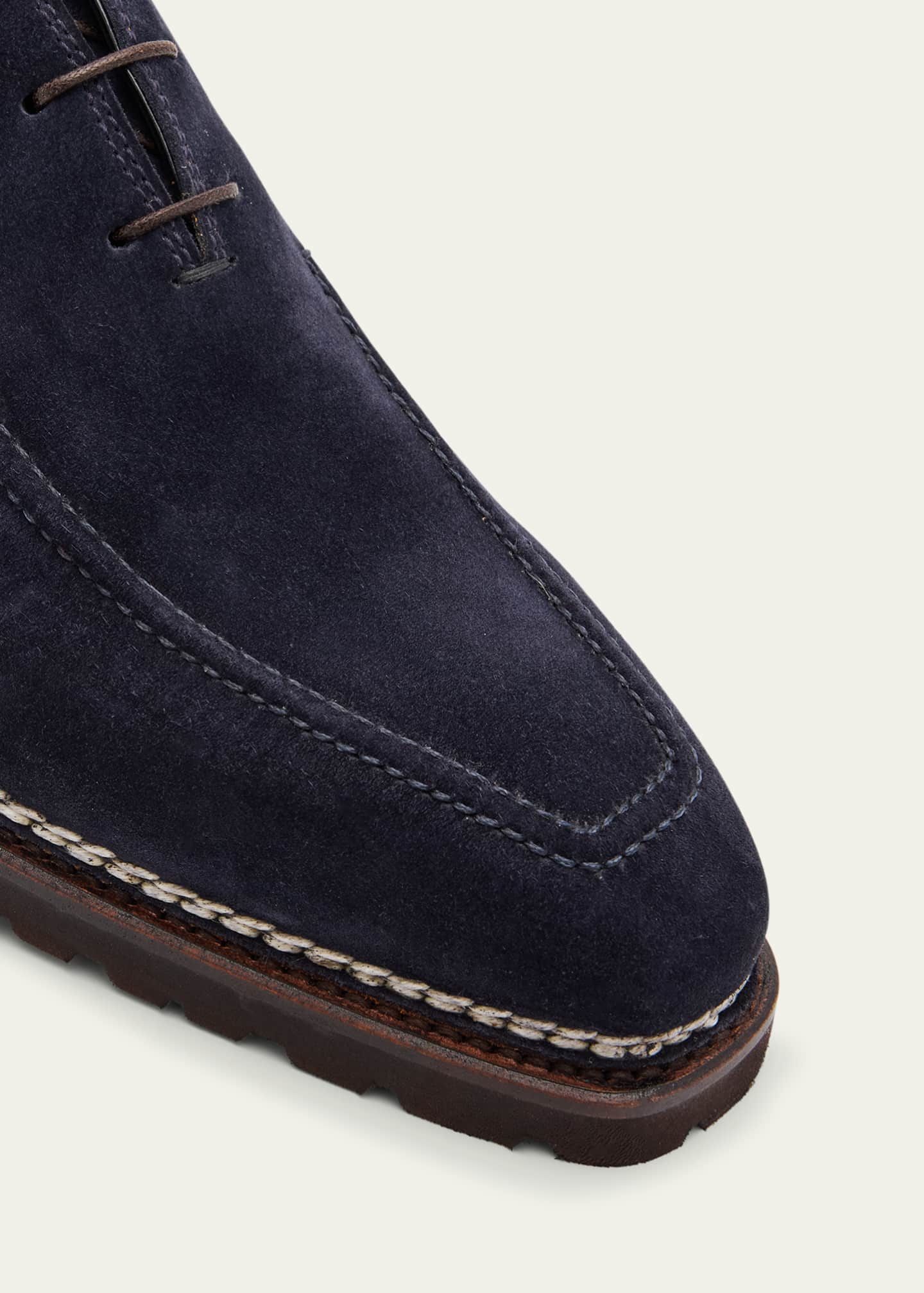 Bontoni Men's Sontuoso Suede Lug Sole Oxfords Image 5 of 6