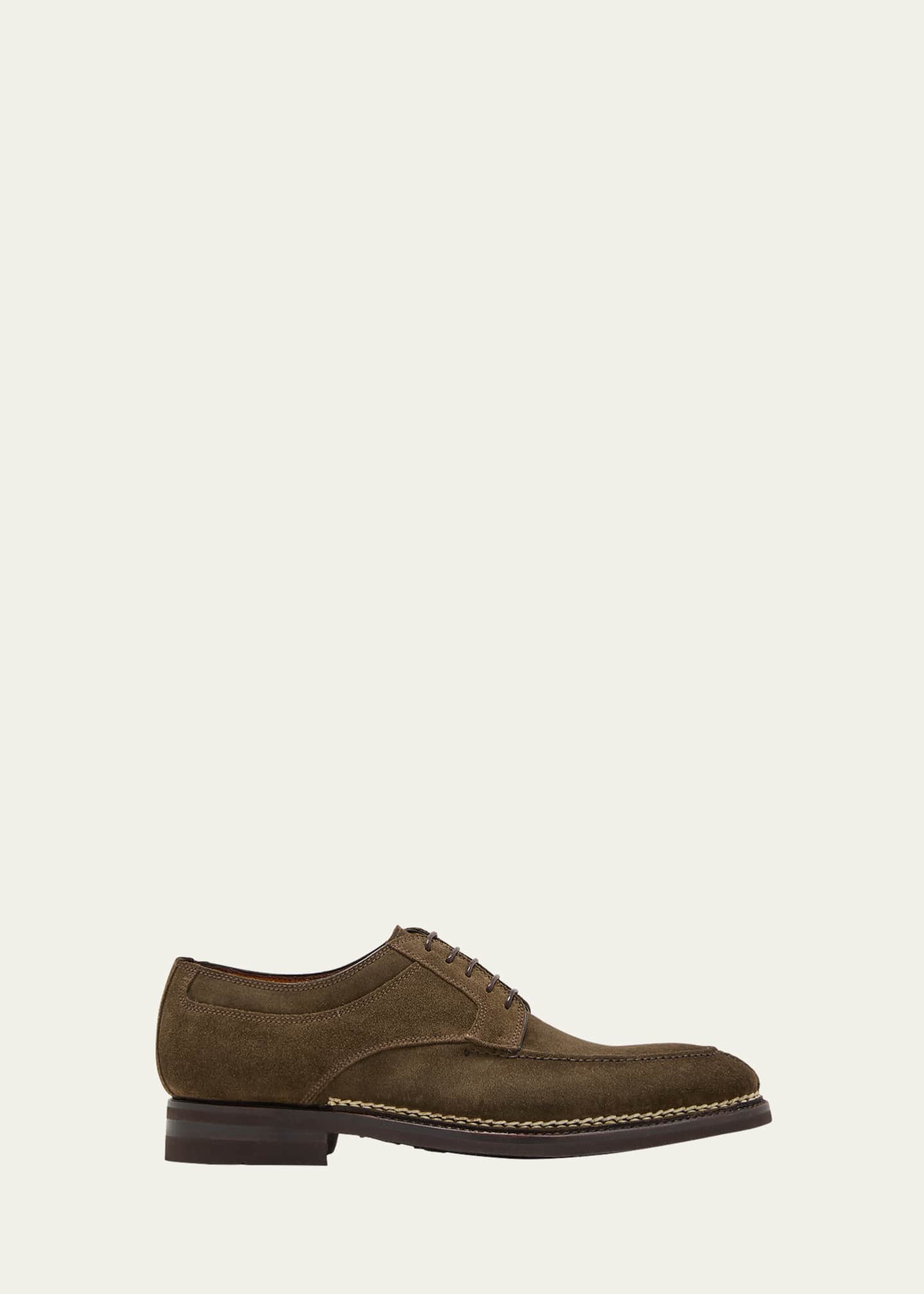 Bontoni Men's Quasimodo Suede Derby Shoes Image 1 of 5