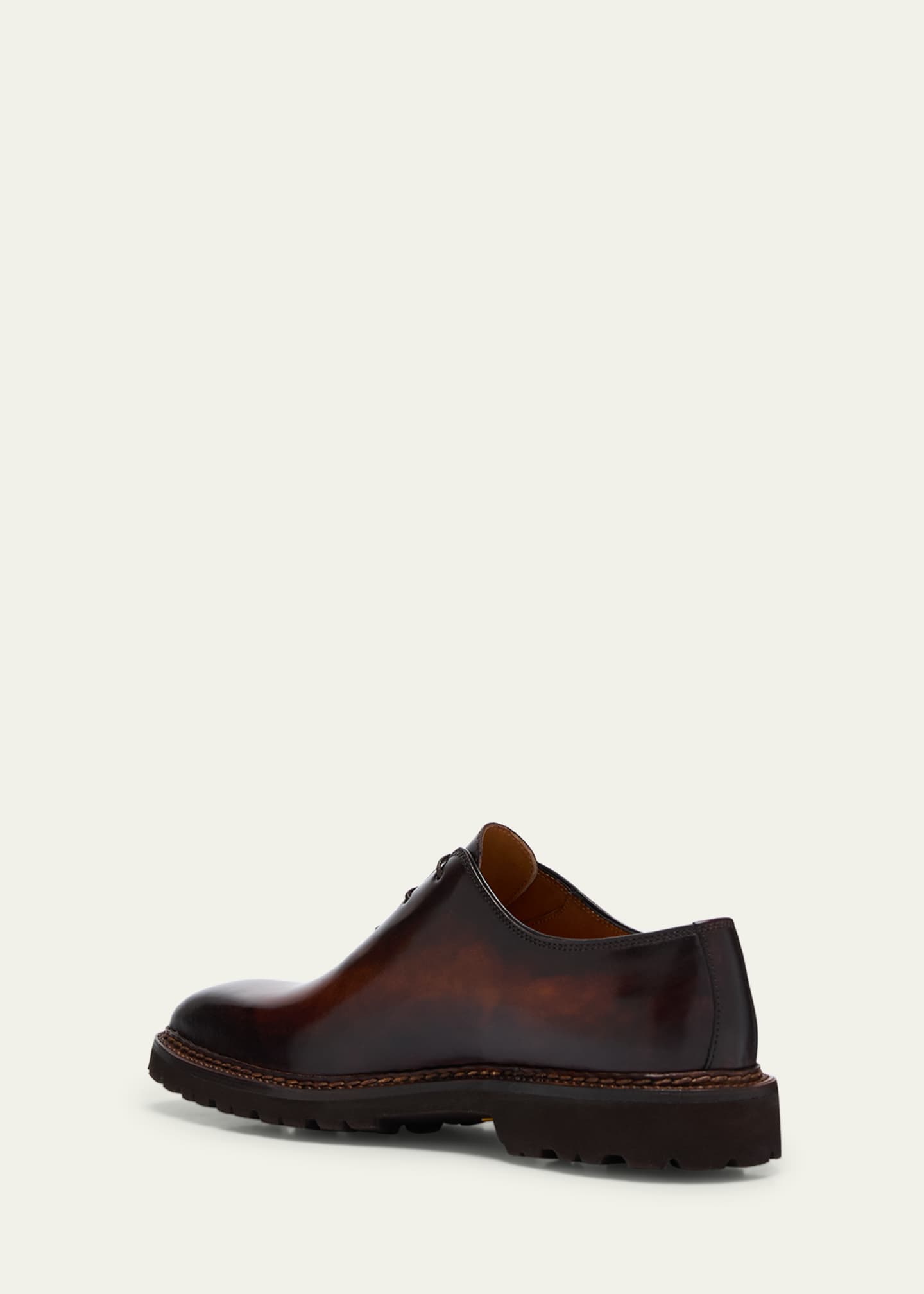 Bontoni Men's Mocambo Lug-Sole Leather Oxfords Image 4 of 5