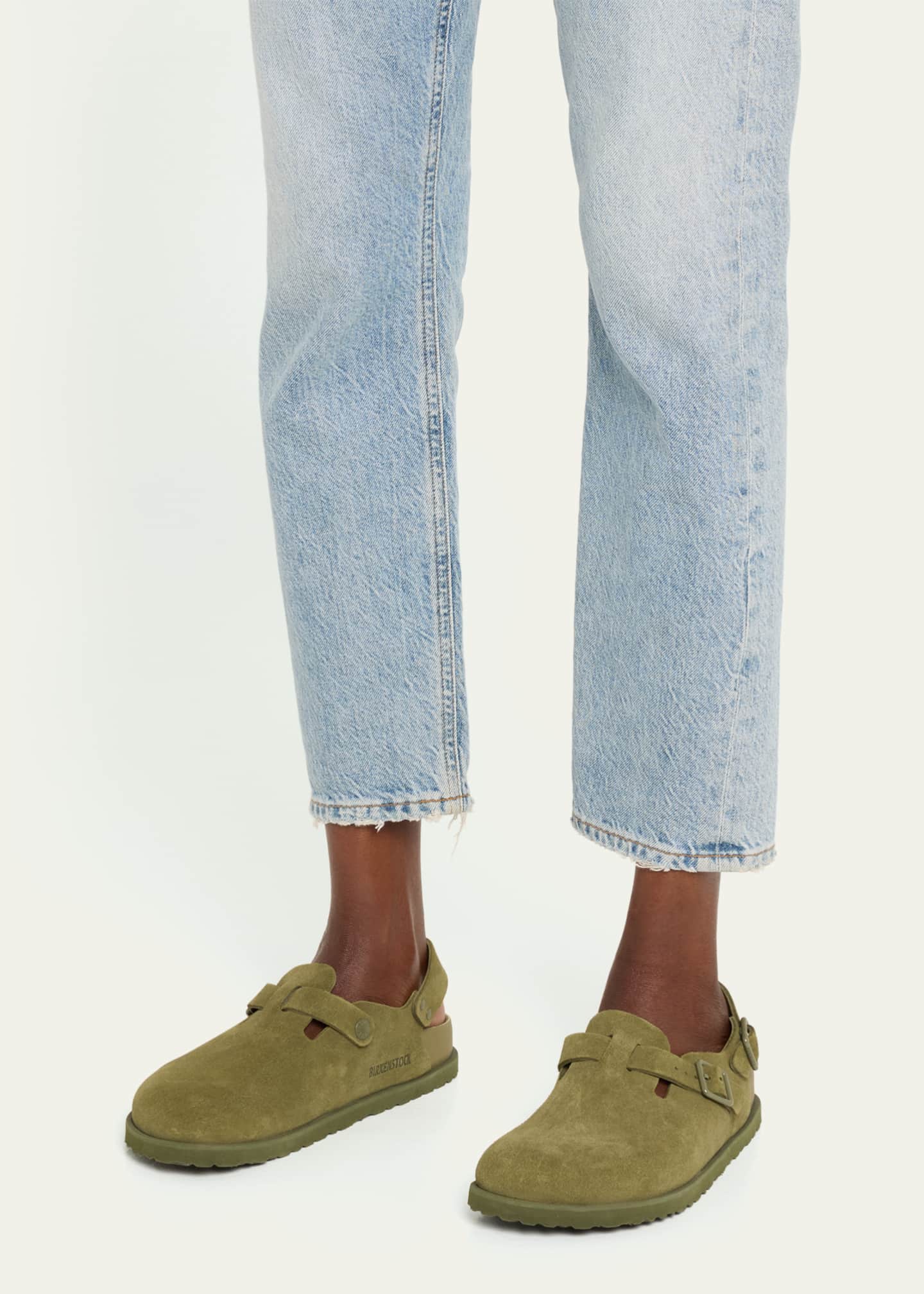 BIRKENSTOCK Tokio Suede Buckle Slingback Clogs Image 2 of 4