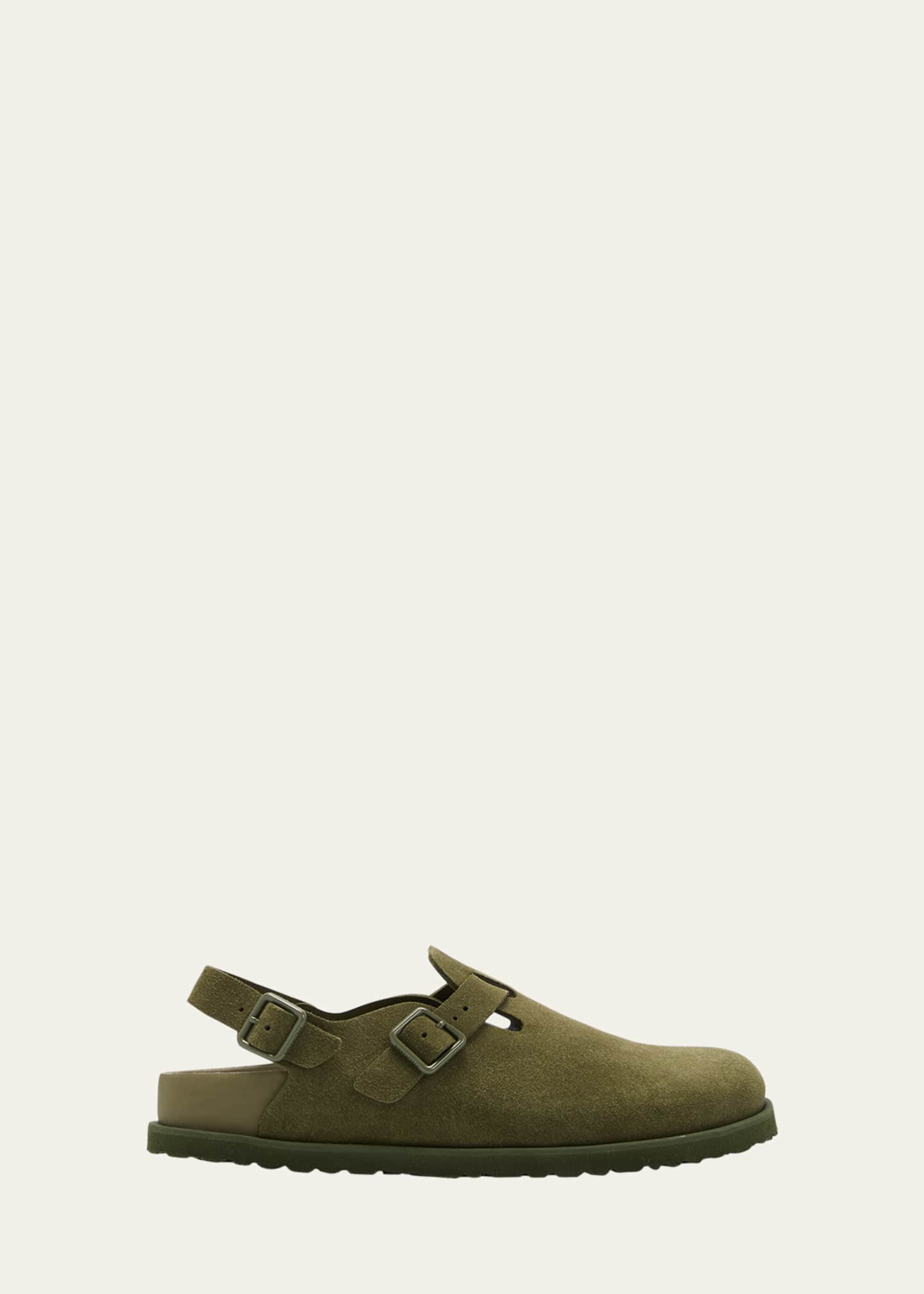 BIRKENSTOCK Tokio Suede Buckle Slingback Clogs Image 1 of 4