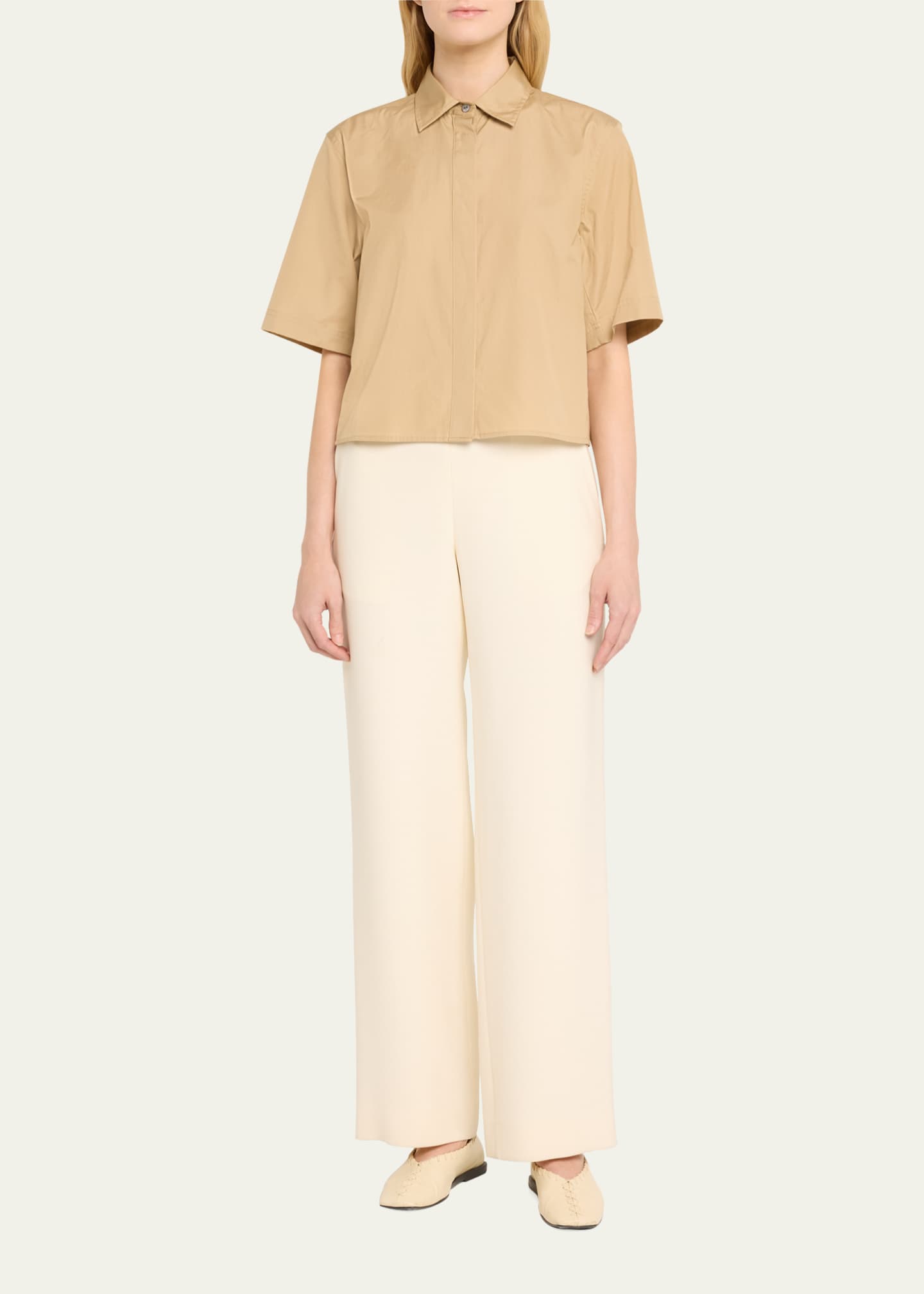 Vince Short Sleeve Shell Top in Cherry Night main image 1