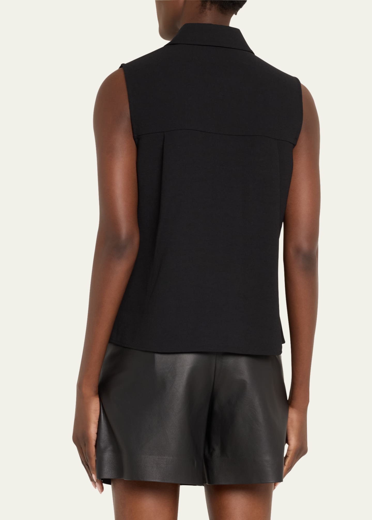 Vince Sleeveless Button-Front Top Image 3 of 5