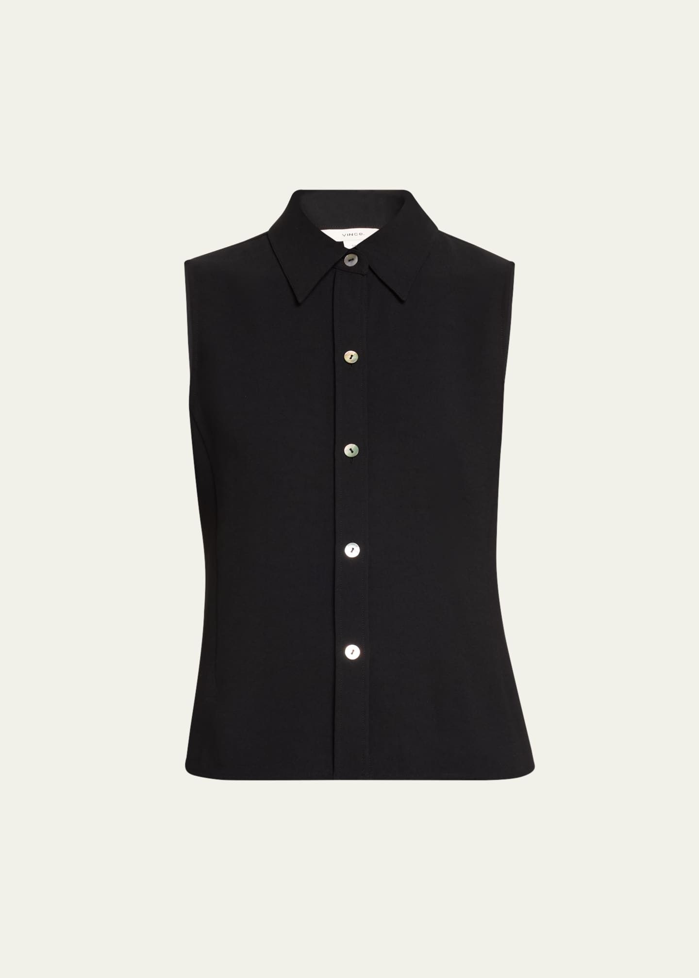 Vince Sleeveless Button-Front Top Image 1 of 5