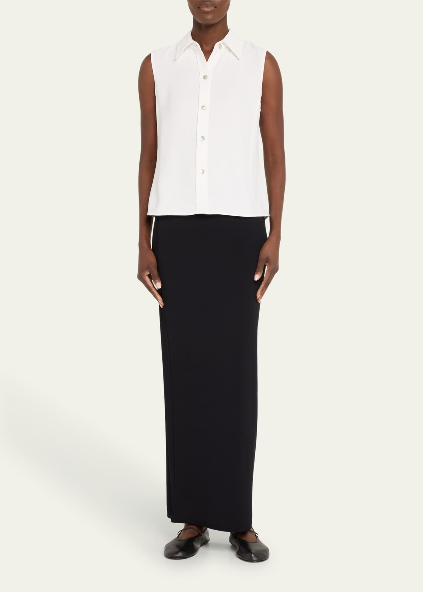 Vince Sleeveless Button-Front Top Image 2 of 5