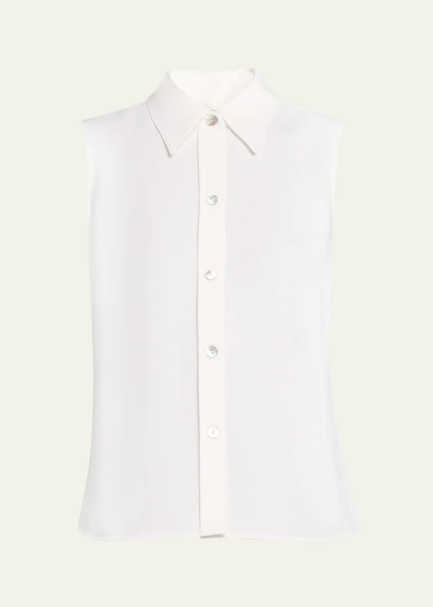 Vince Sleeveless Button-Front Top Image 1 of 5