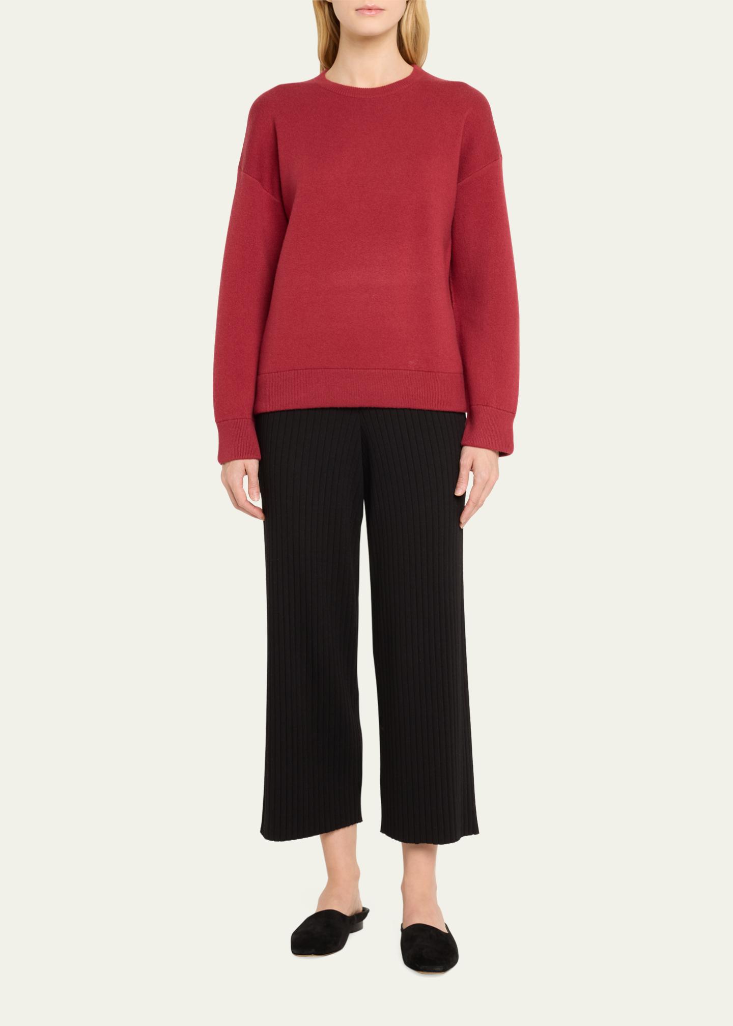 Vince Structured Wool and Cashmere Crewneck Sweatshirt - Bergdorf Goodman