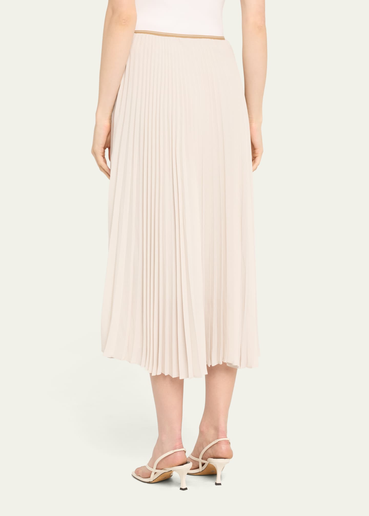 Vince women's drape pleated skirt discount