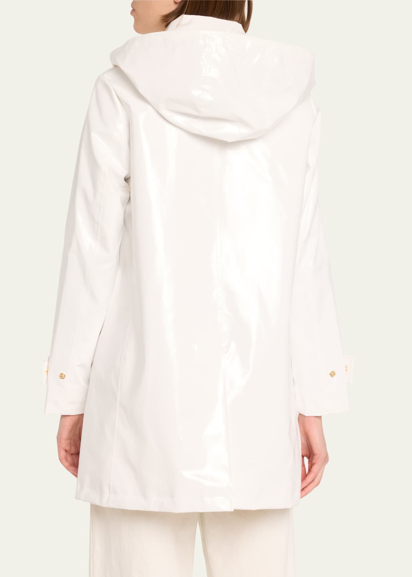Jane Post Iconic Princess Rain Slicker Coat White